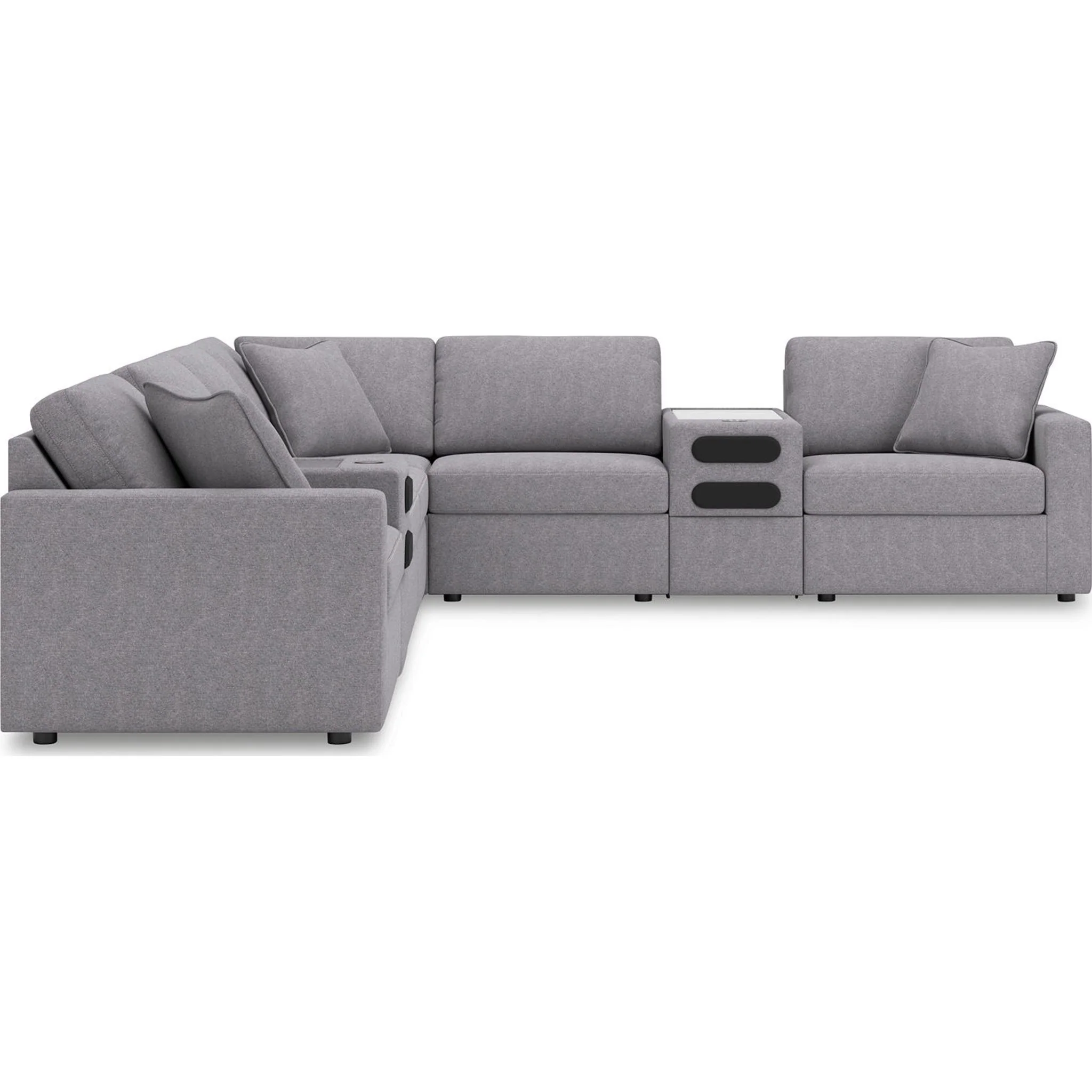 Modmax 8 Piece Modular Sectional with Audio Consoles - Image 9