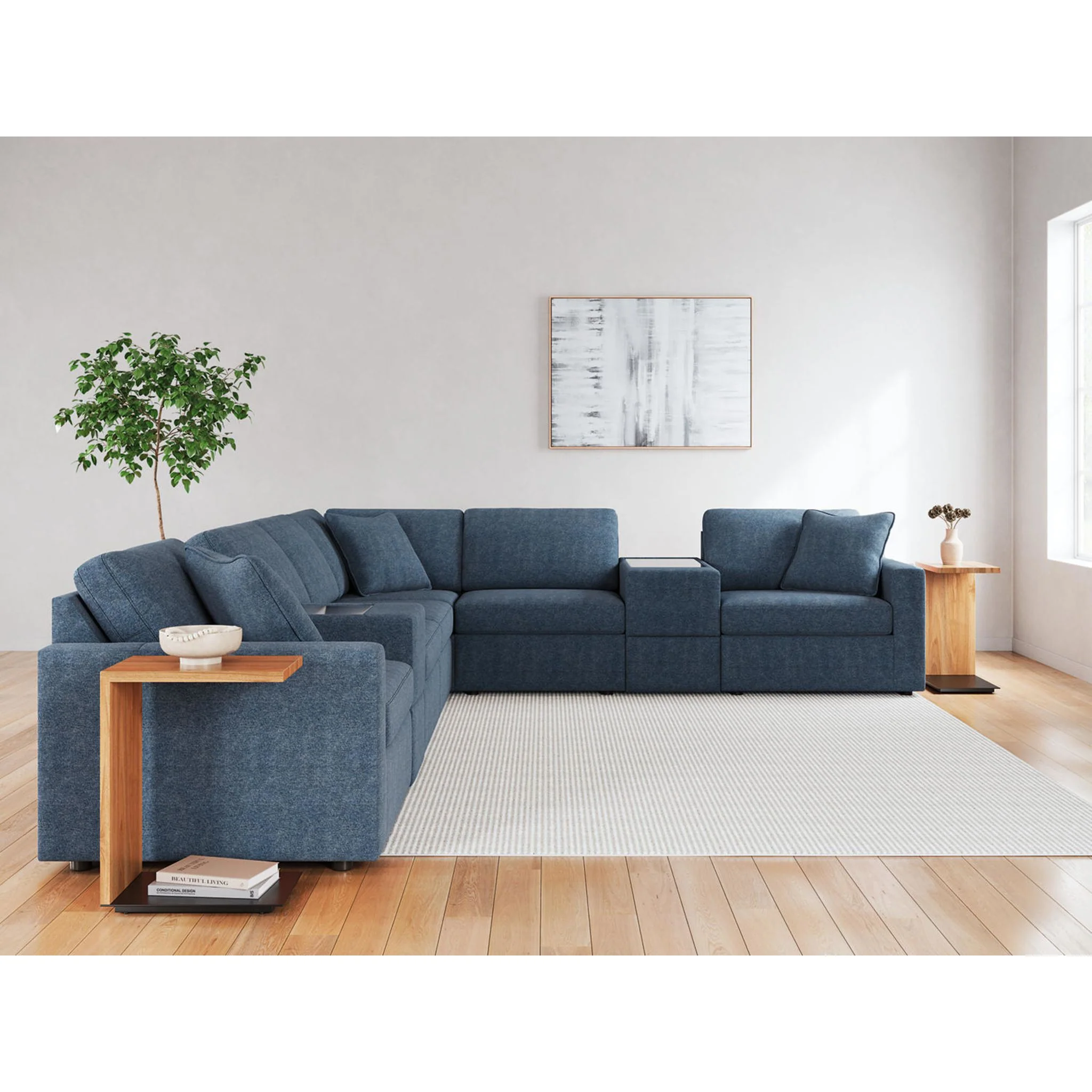 Modmax 8 Piece Modular Sectional with Storage Consoles - Image 25