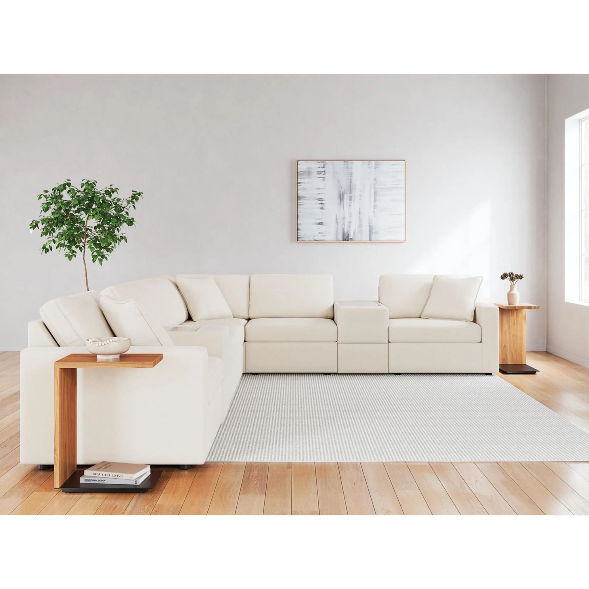 Modmax 8 Piece Modular Sectional with Storage Consoles - Image 35