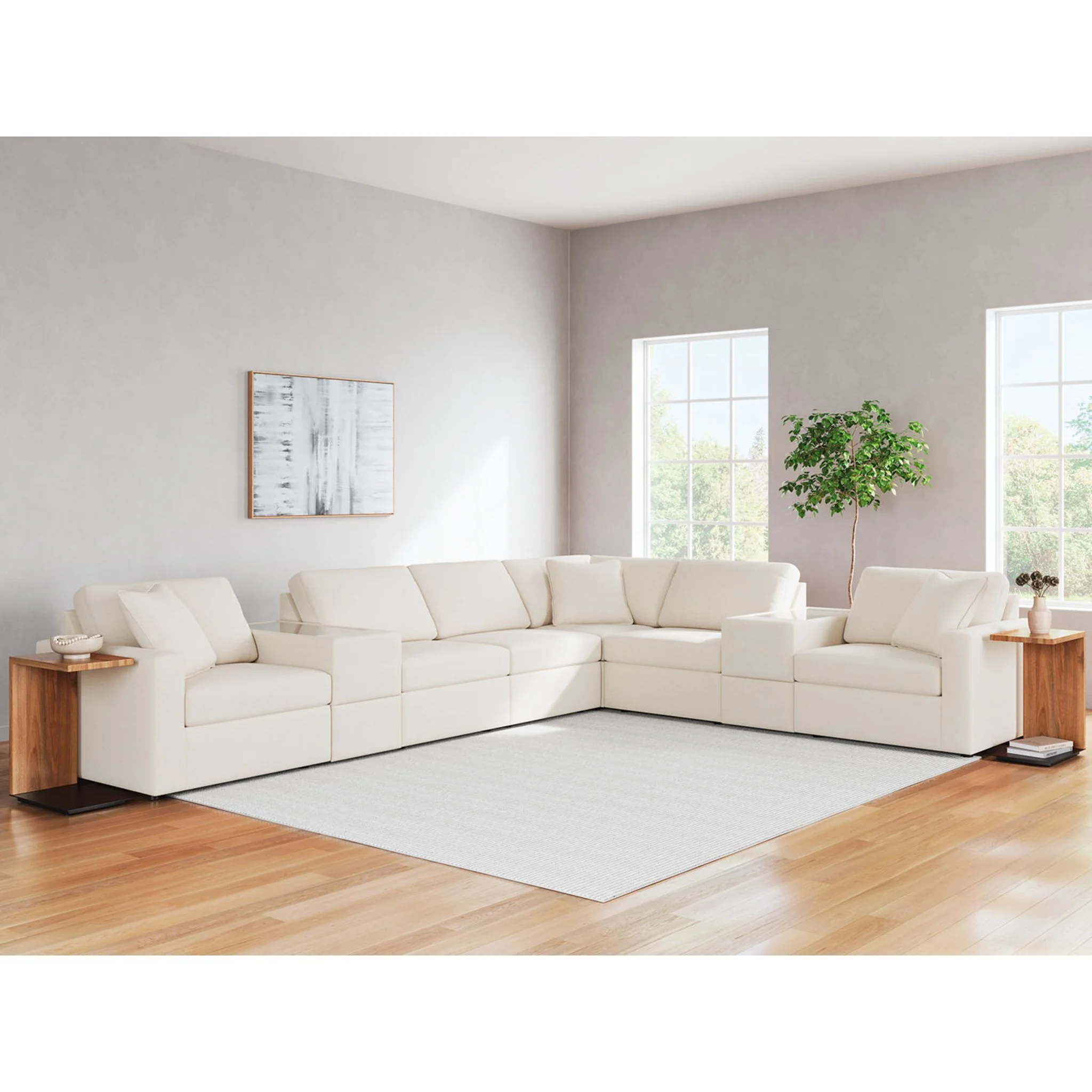Modmax 8 Piece Modular Sectional with Storage Consoles - Image 36