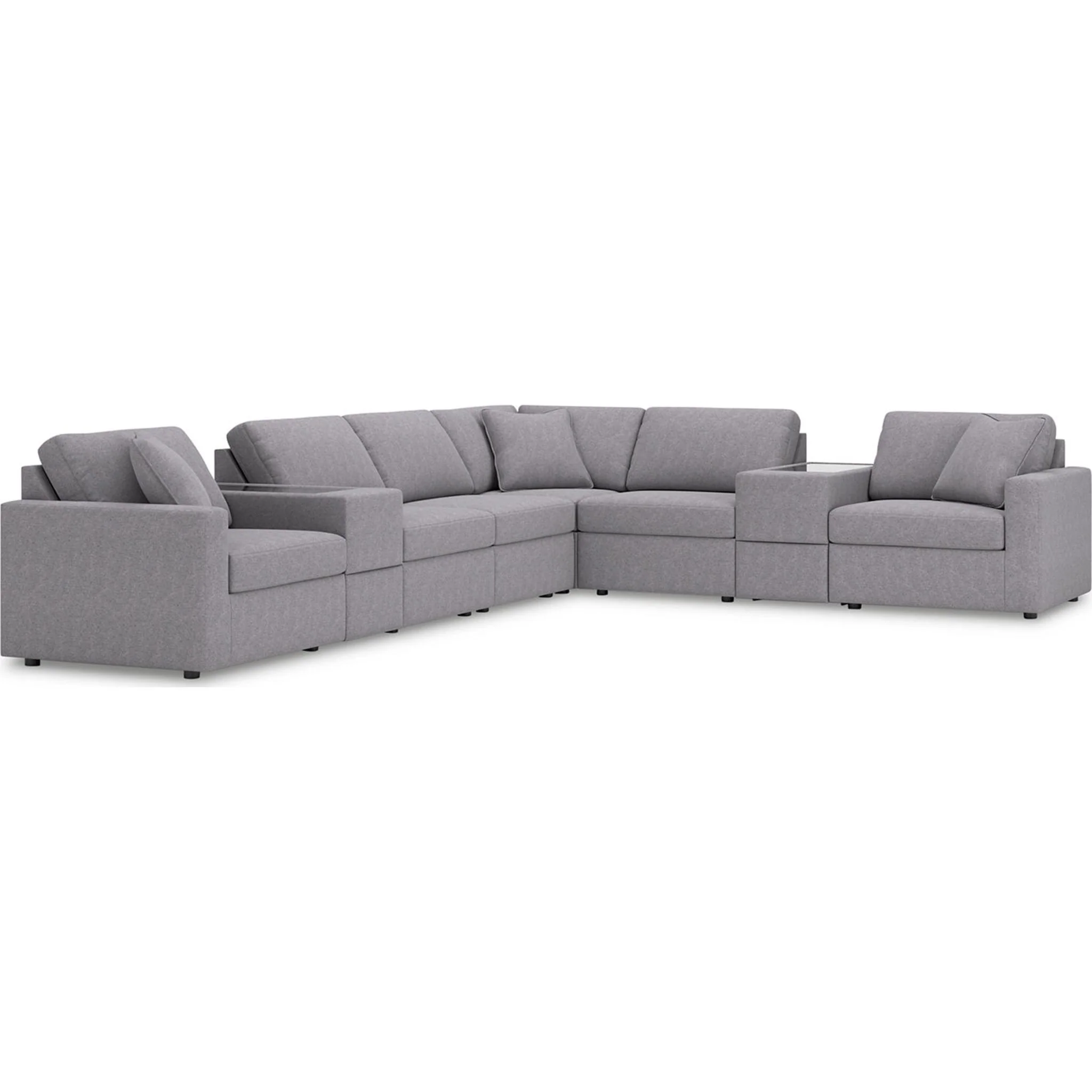 Modmax 8 Piece Modular Sectional with Storage Consoles - Image 40