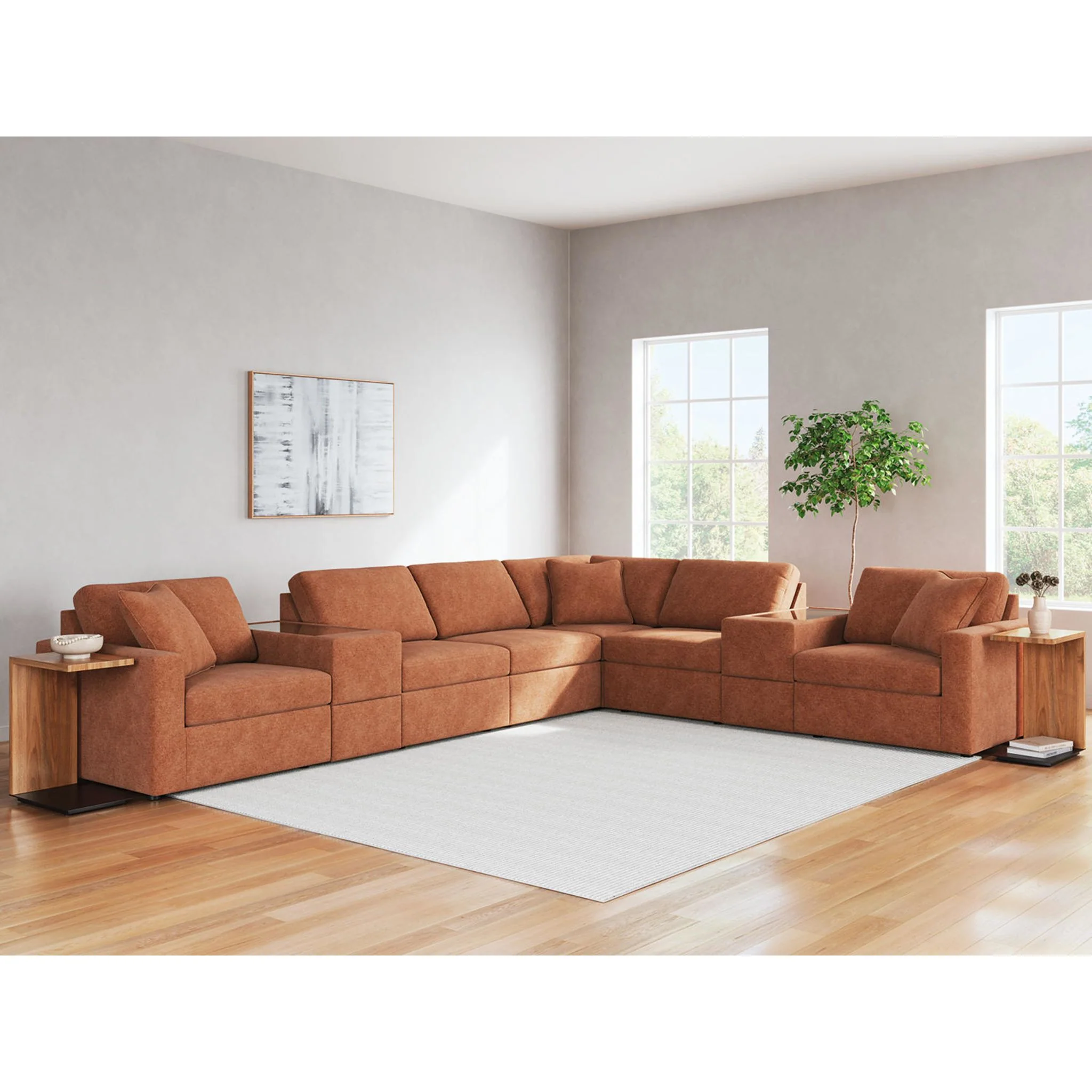 Modmax 8 Piece Modular Sectional with Storage Consoles - Image 8