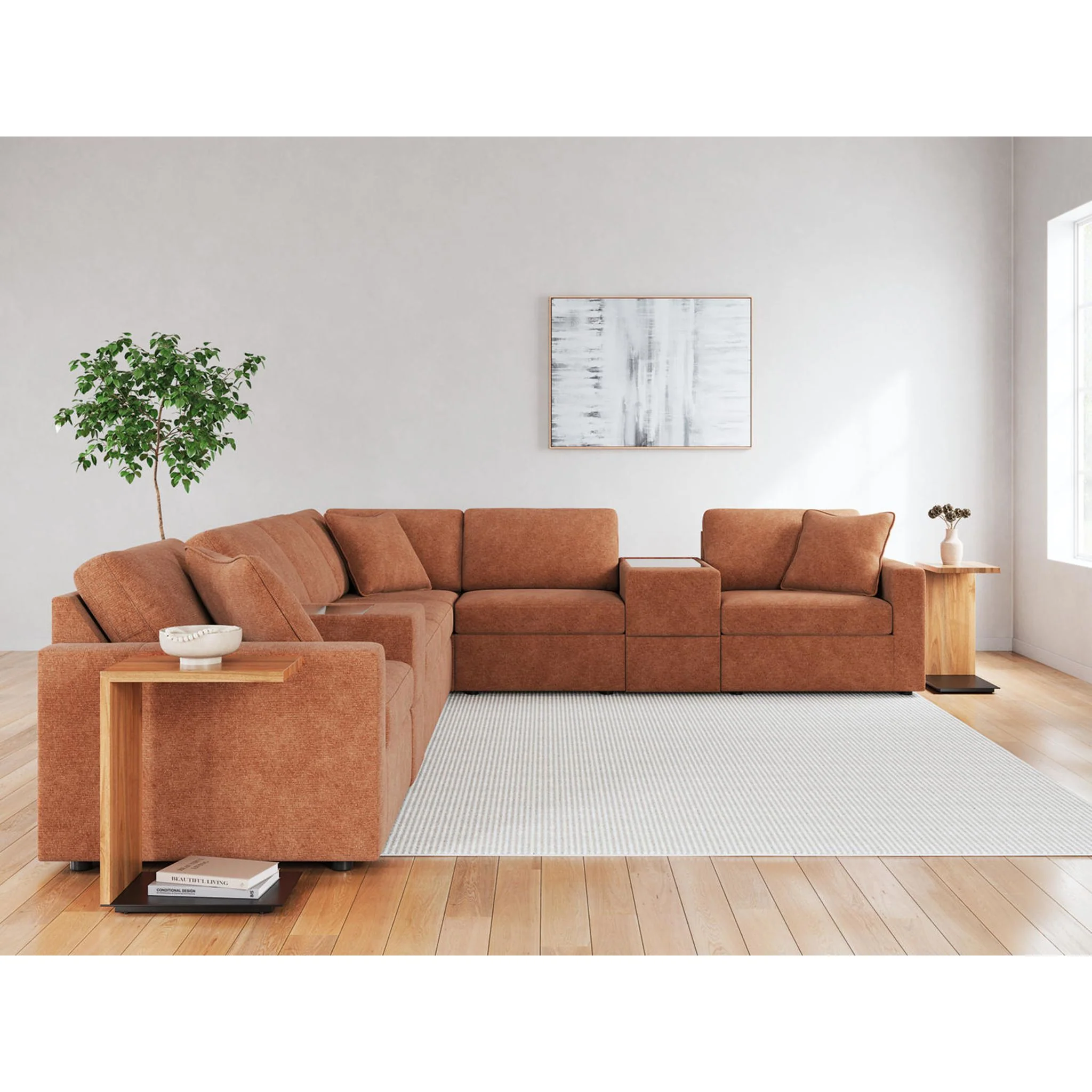 Modmax 8 Piece Modular Sectional with Storage Consoles - Image 9