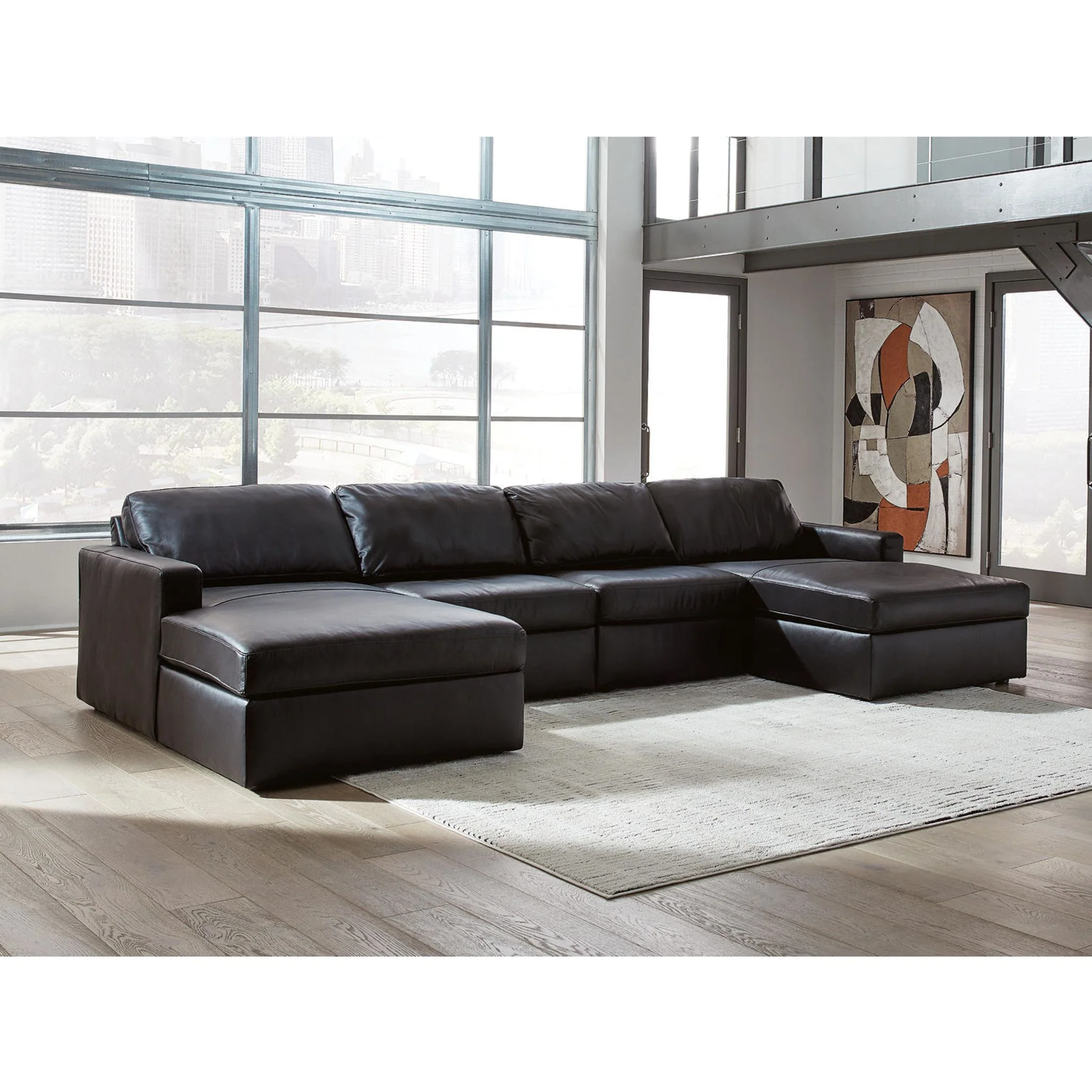 Modmax II 4 Piece Modular Sectional with Dual Chaise - Image 2