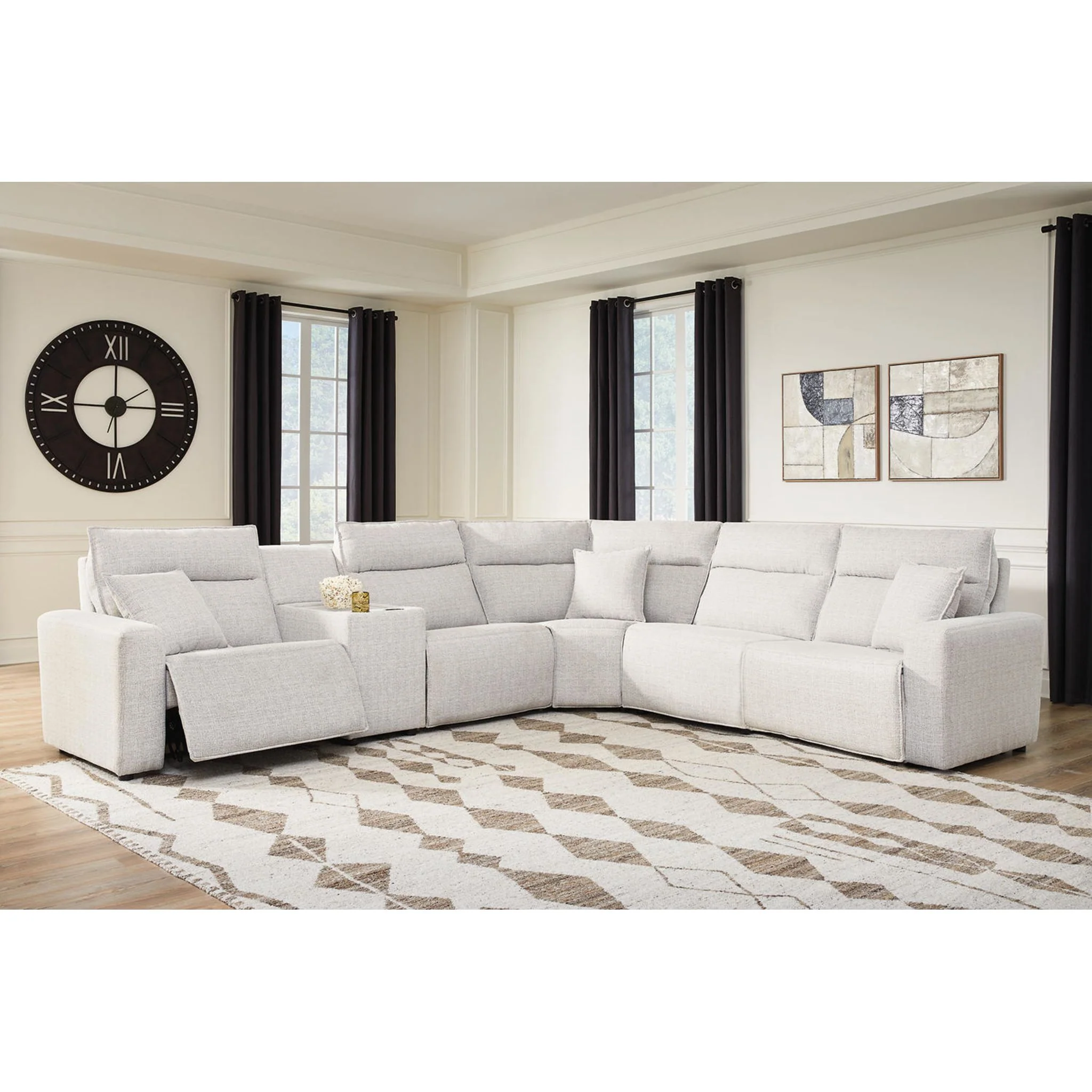 Modmax II 6 Piece Modular Reclining Sectional with Console - Image 2