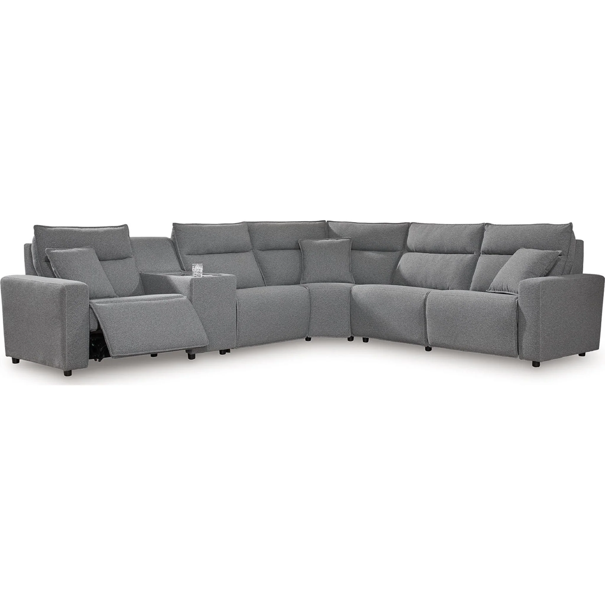 Modmax II 6 Piece Modular Reclining Sectional with Console - Image 8