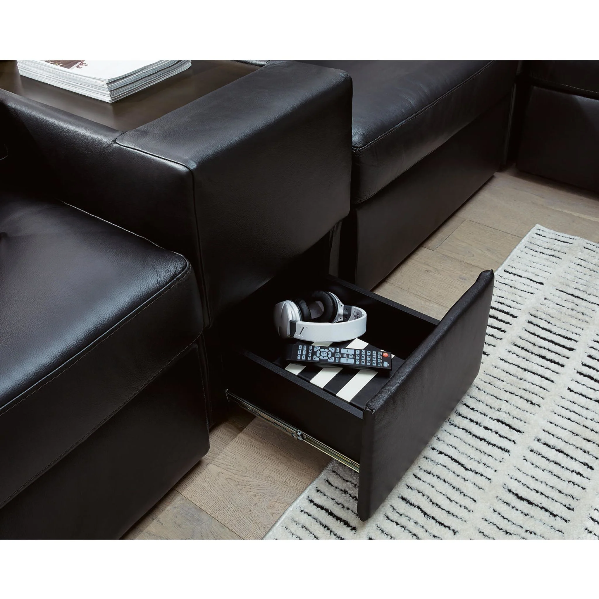 Modmax II 8 Piece Modular Sectional with Chaise and Storage Consoles - Image 3
