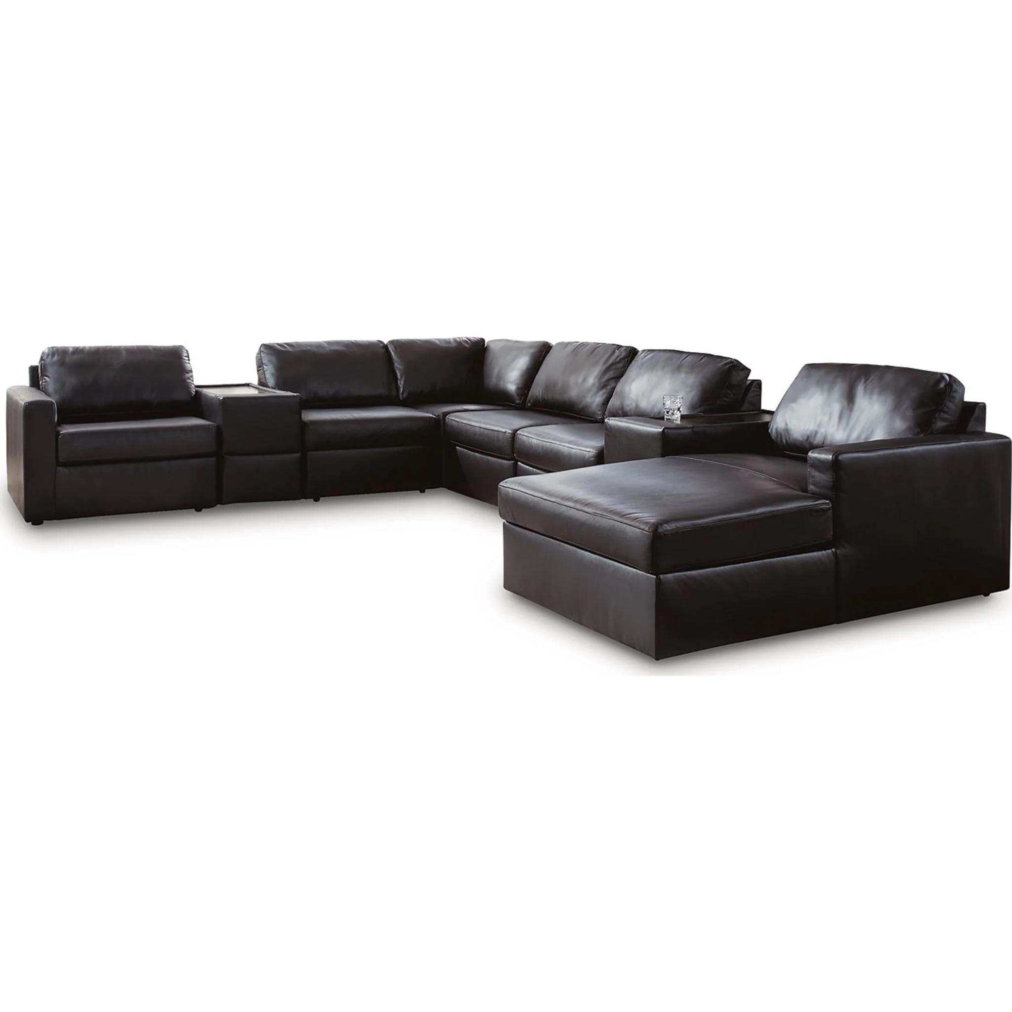 Modmax II 8 Piece Modular Sectional with Chaise and Storage Consoles - Image 5