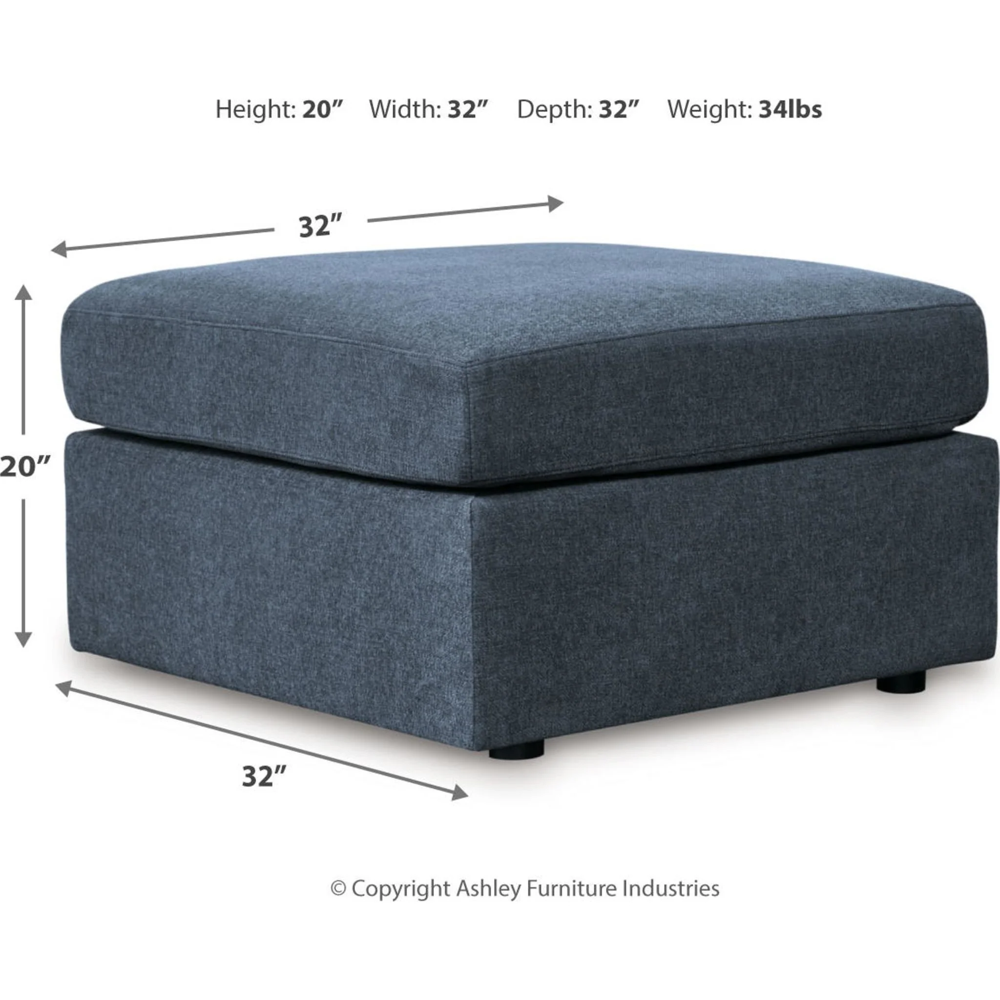 Modmax Oversized Accent Ottoman - Image 27