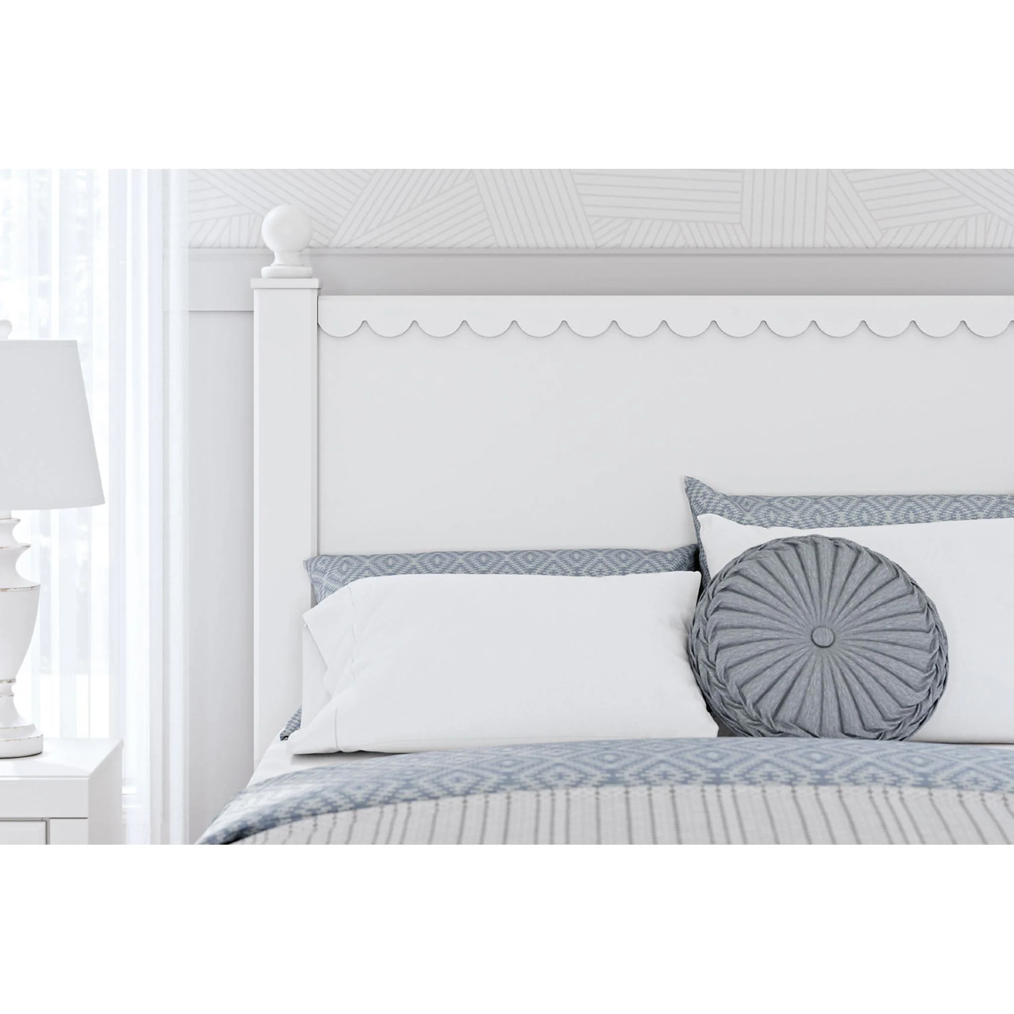 Mollviney Panel Headboard - Image 9