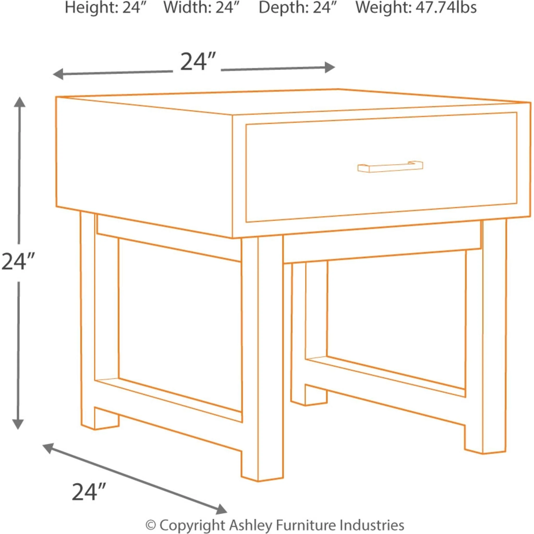 Mondoro Square End Table - Image 4