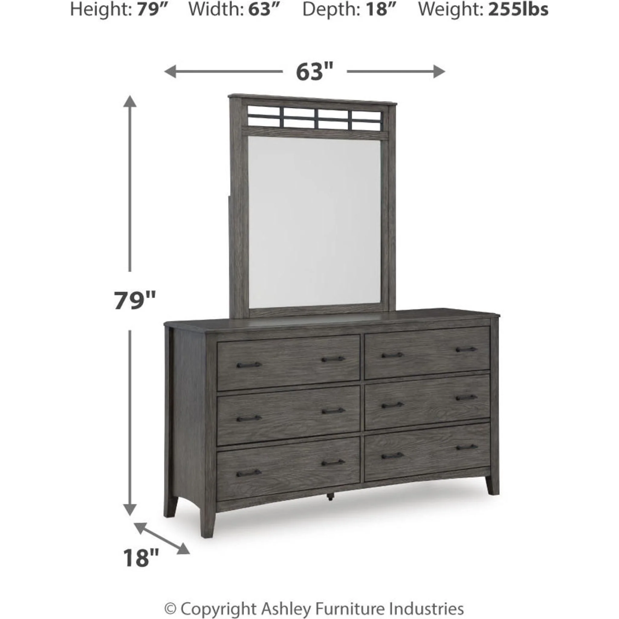 Montillan Dresser and Mirror - Image 8