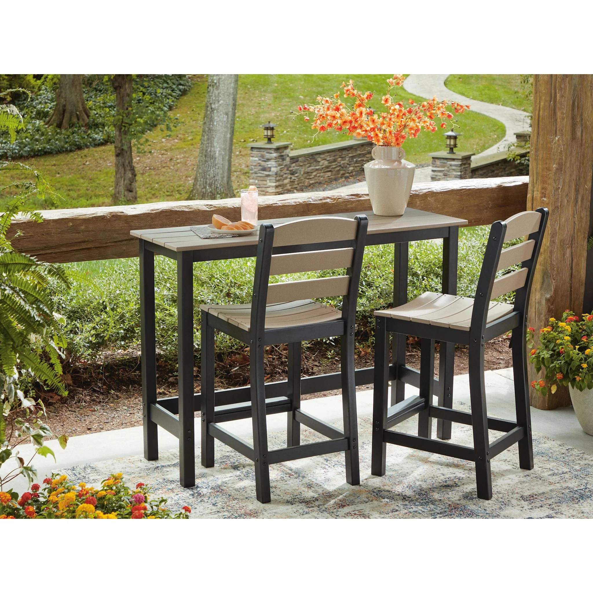 Moondance 3 Piece Outdoor Bar Set - Image 13