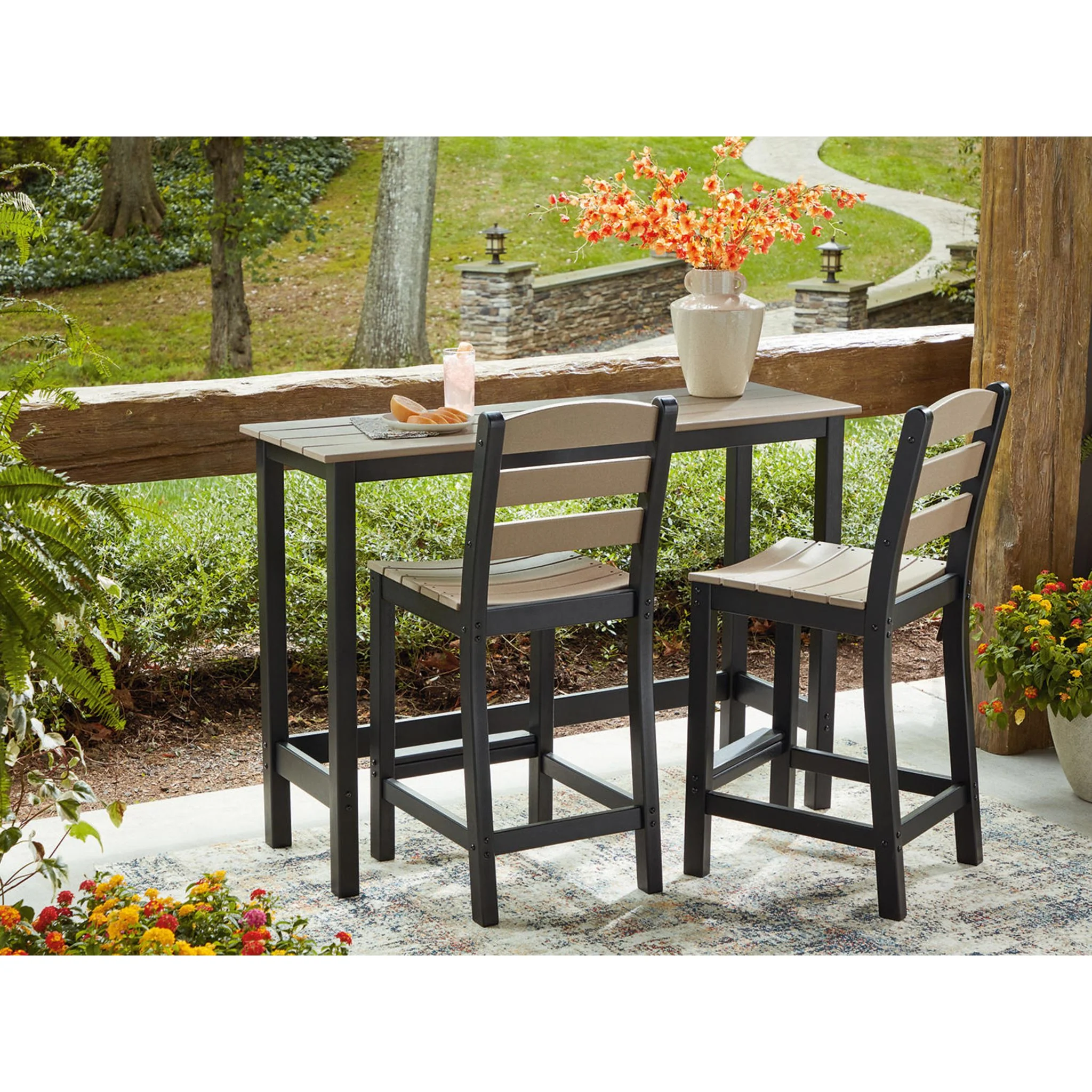 Moondance 3 Piece Outdoor Bar Set - Image 3