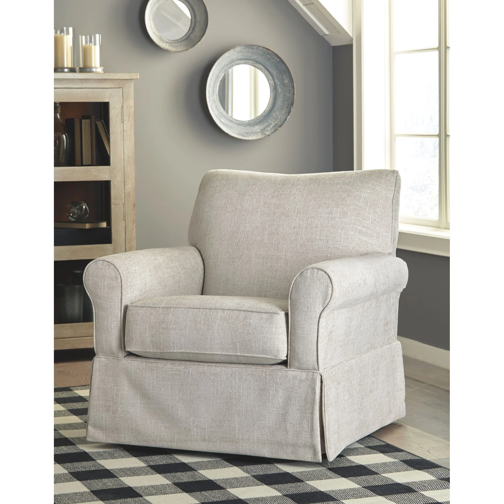 Searcy Swivel Glider Accent Chair - Image 8
