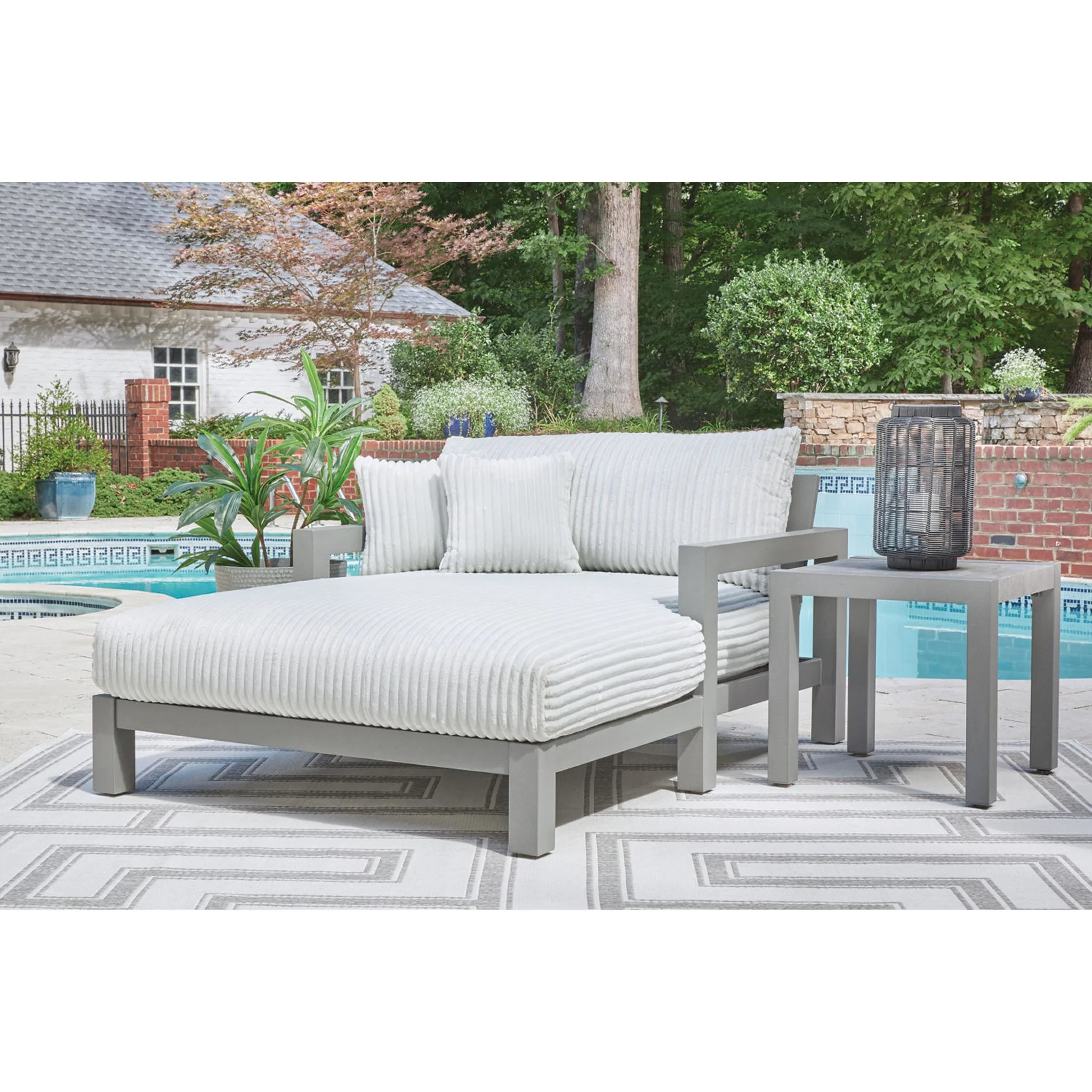 Moonlight View Outdoor Chaise Lounge with Cushion - Image 7