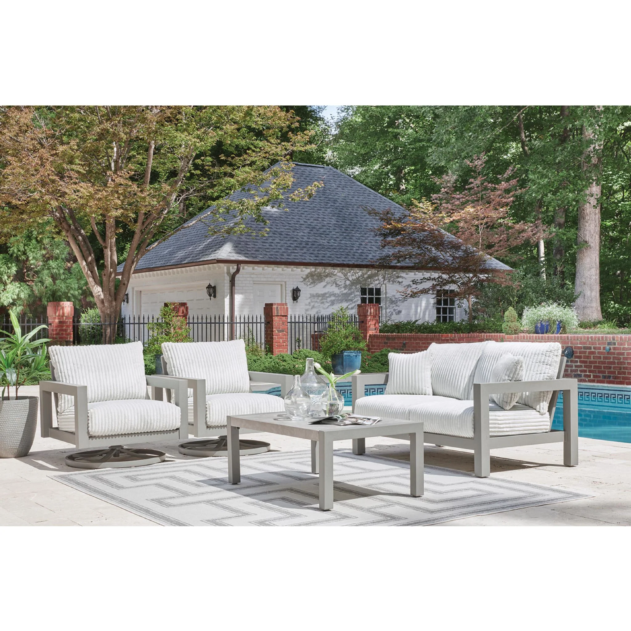 Moonlight View Outdoor Loveseat with Cushion - Image 7