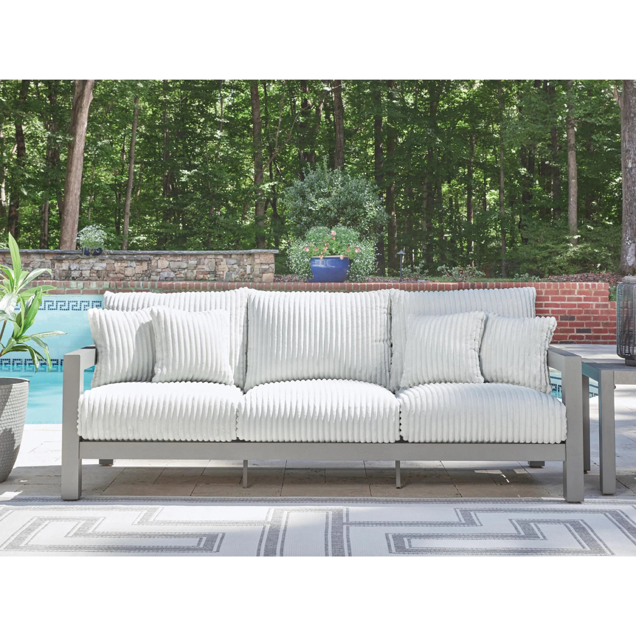 Moonlight View Outdoor Sofa with Cushion - Image 2