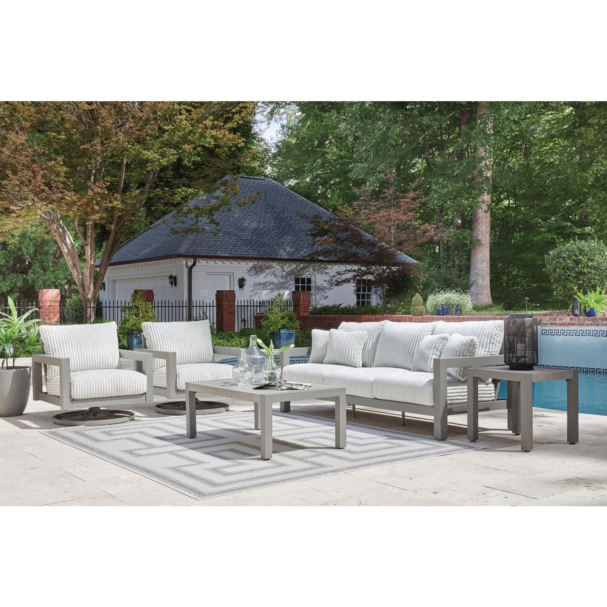 Moonlight View Outdoor Sofa with Cushion - Image 5
