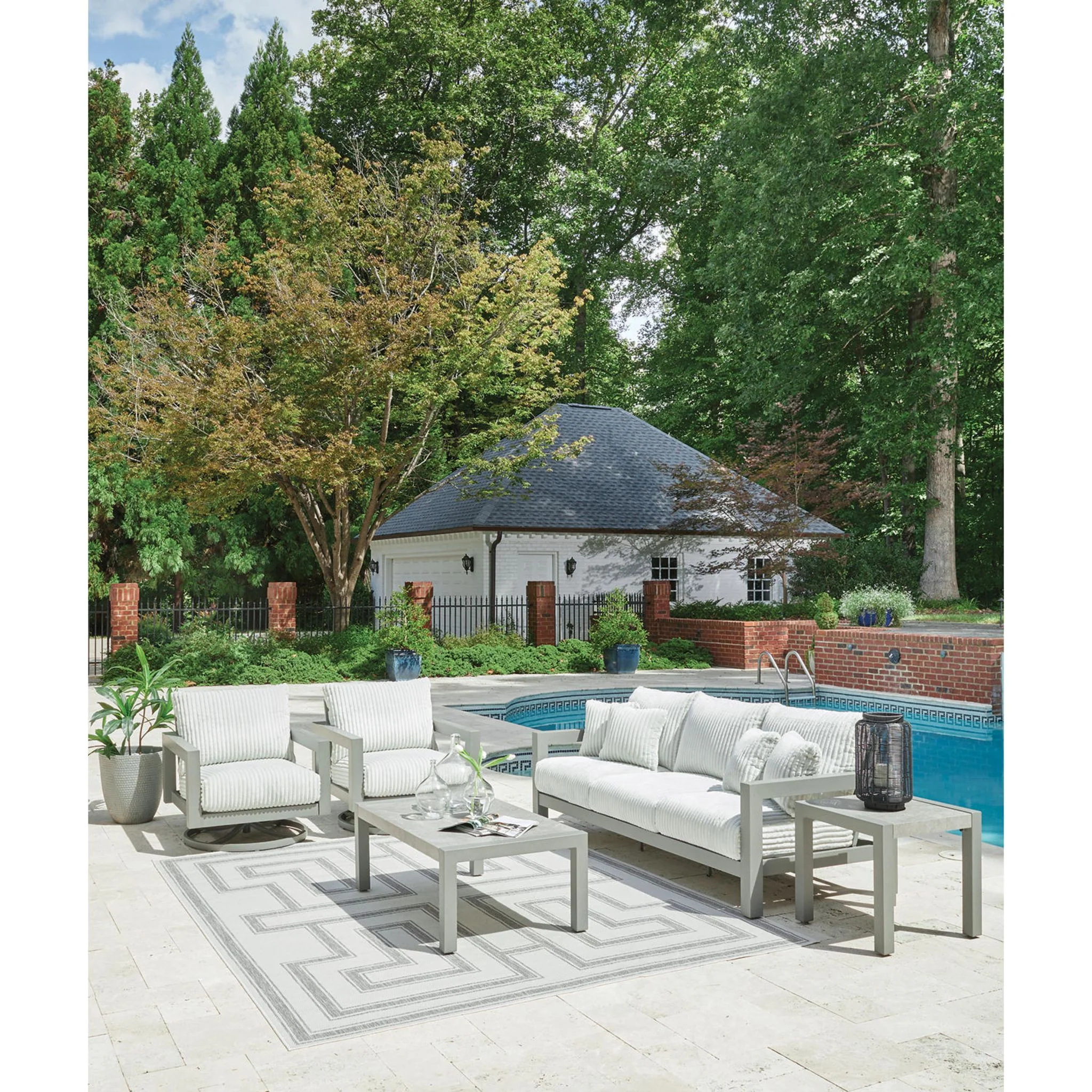 Moonlight View Outdoor Sofa with Cushion - Image 8
