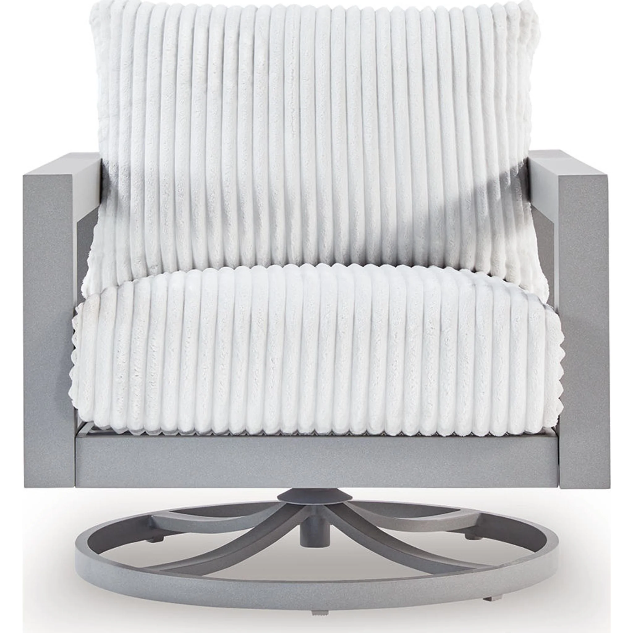 Moonlight View Outdoor Swivel Lounge Chair with Cushion - Image 5