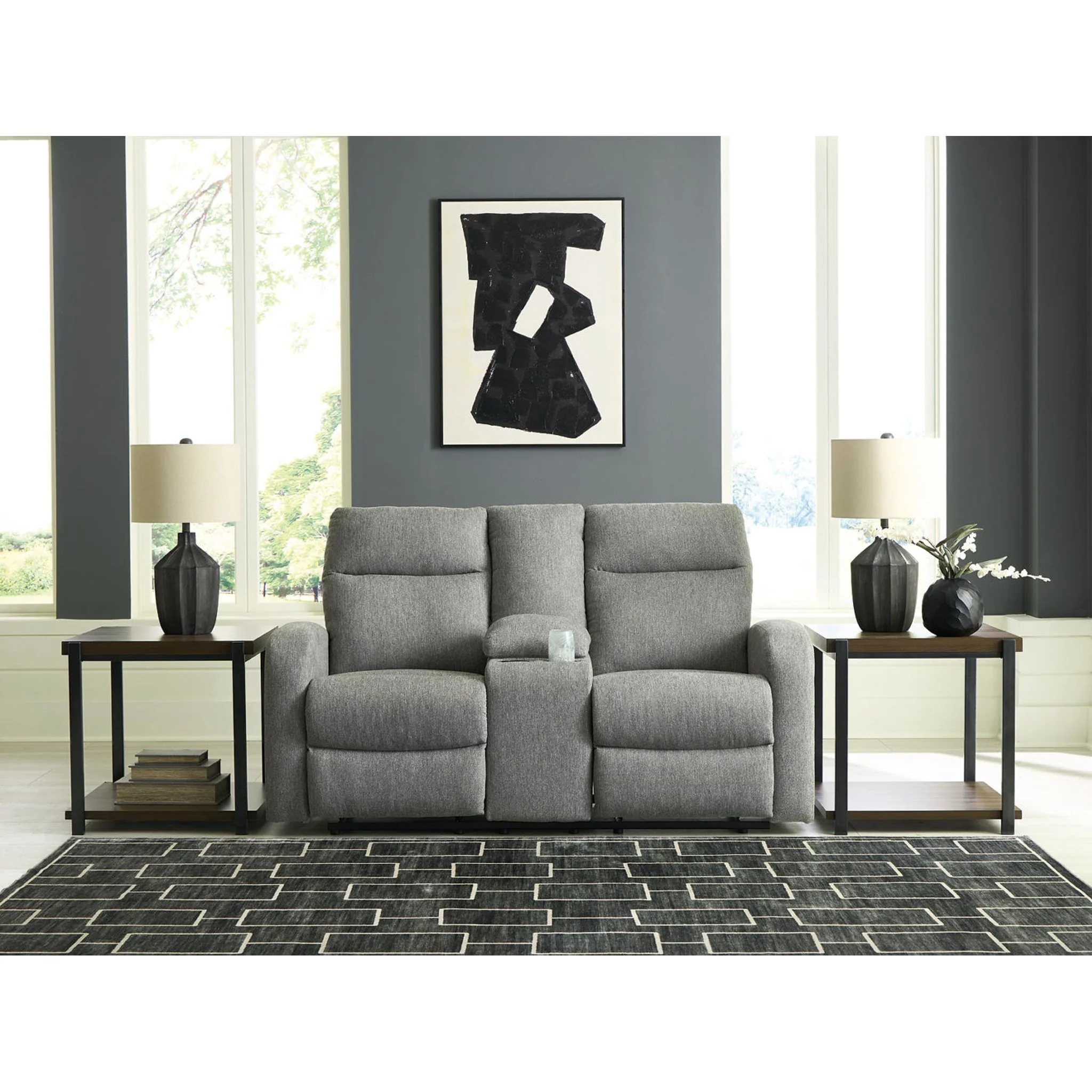 Moreau Place Reclining Loveseat with Console - Image 2