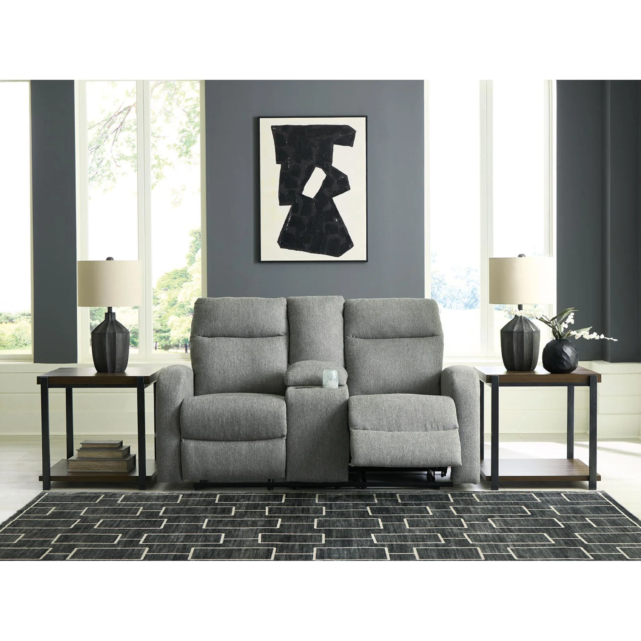 Moreau Place Reclining Loveseat with Console - Image 8