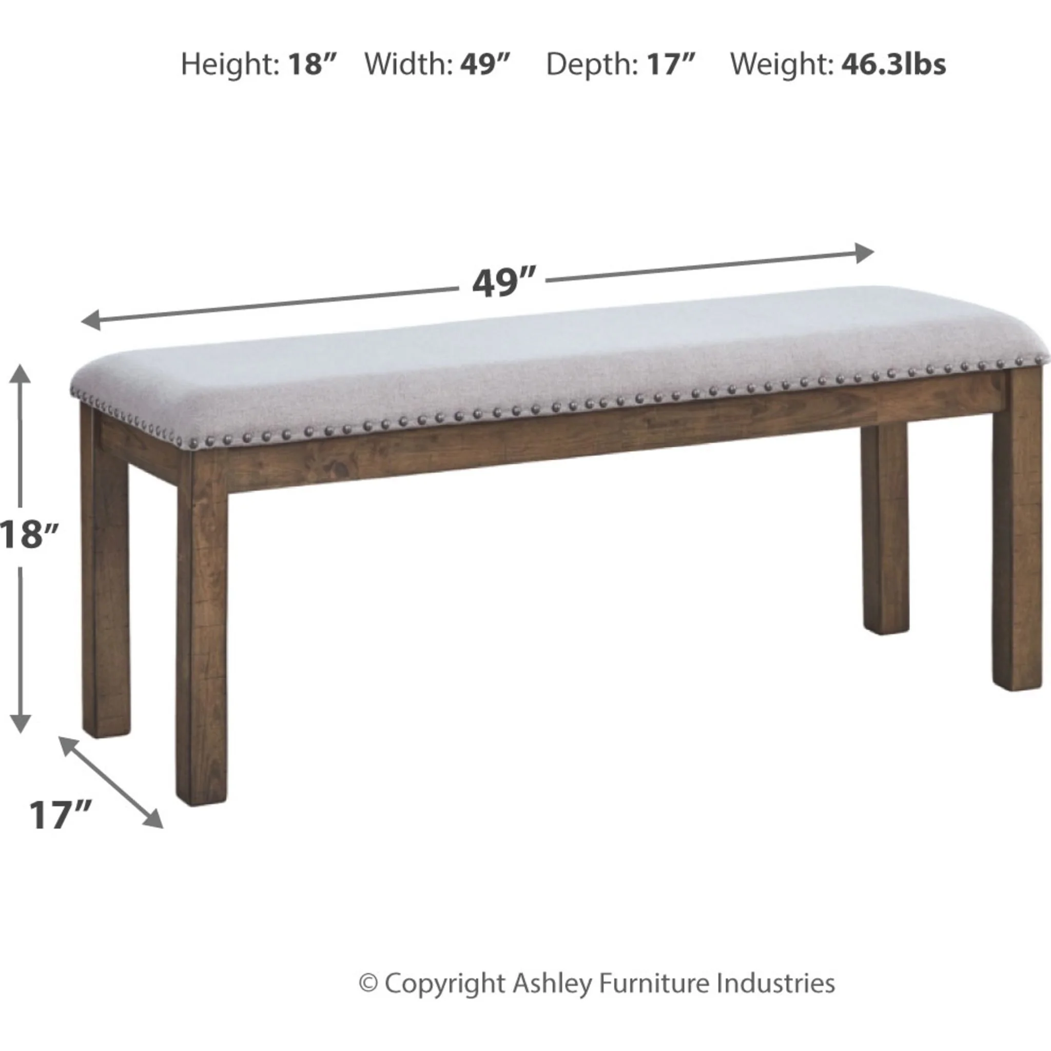 Moriville Dining Bench - Image 4