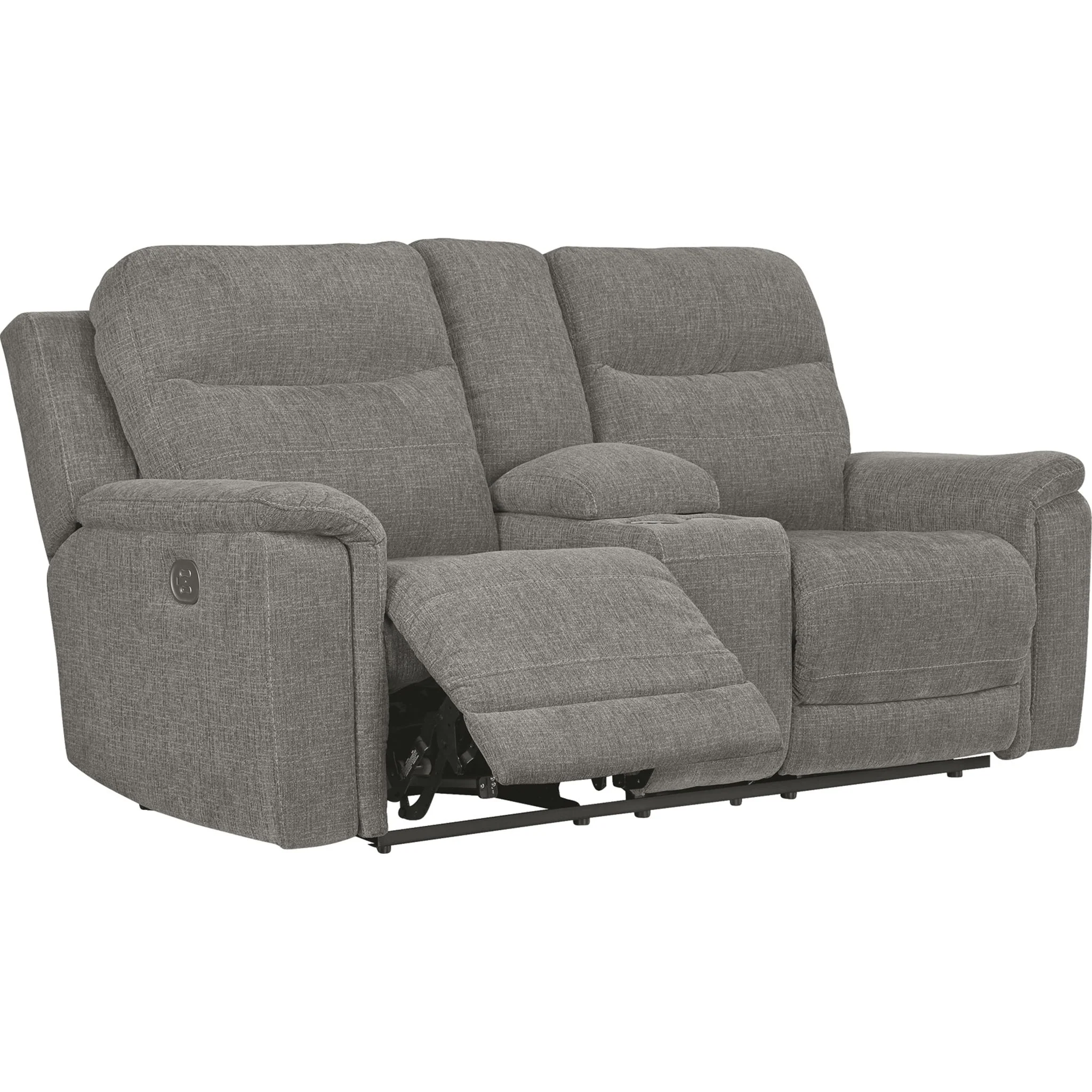 Mouttrie Power Reclining Loveseat with Console/ADJ HDRST - Image 4