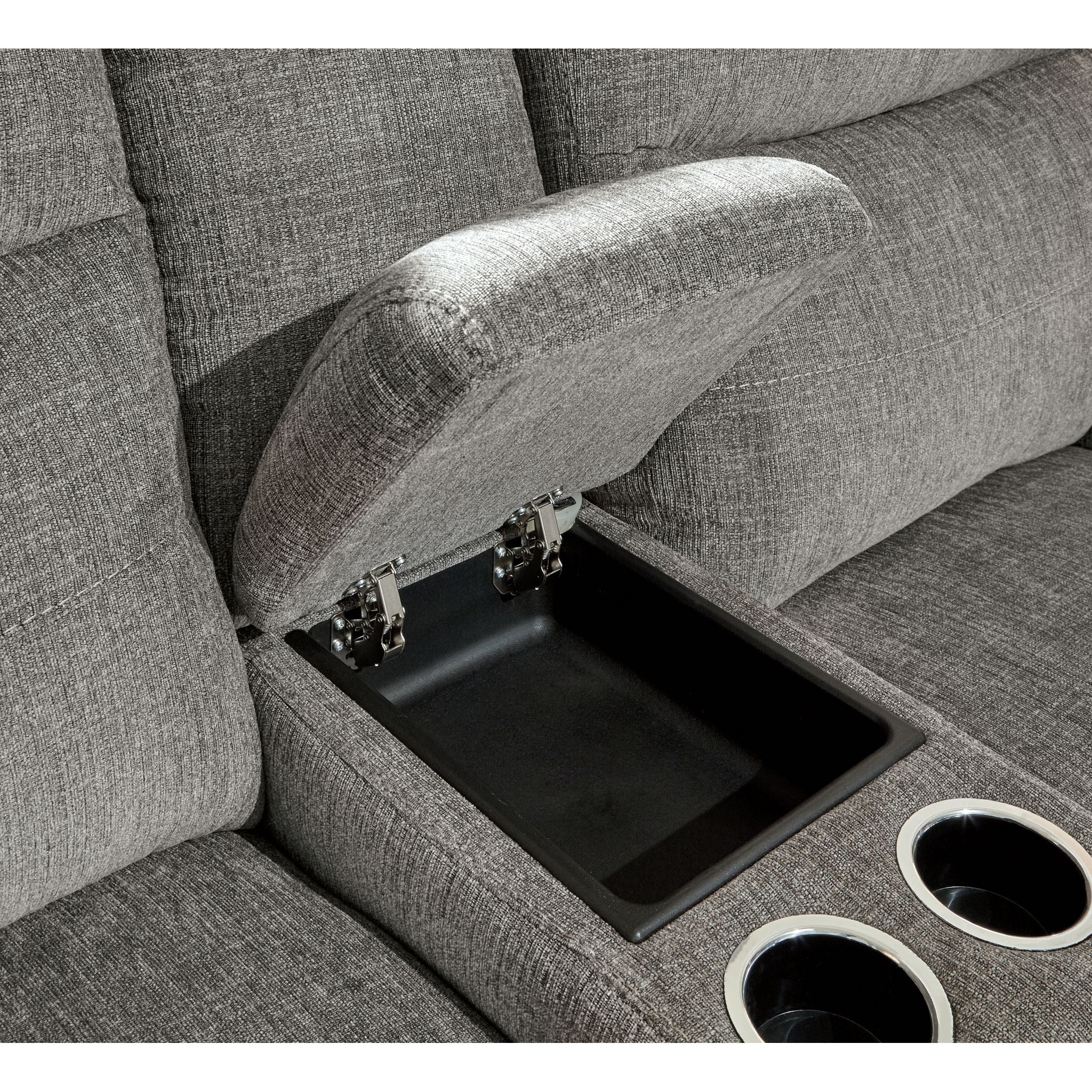 Mouttrie Power Reclining Loveseat with Console/ADJ HDRST - Image 5