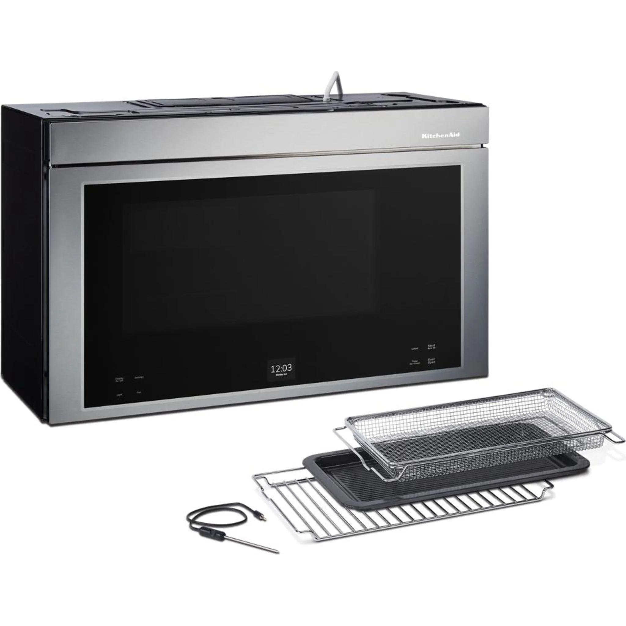 KitchenAid Multifunction Flush Mount Over-the-Range Microwave Oven with Infrared Sensor Modes -PrintShield Stainless (YKMMF730PPS) - Image 24