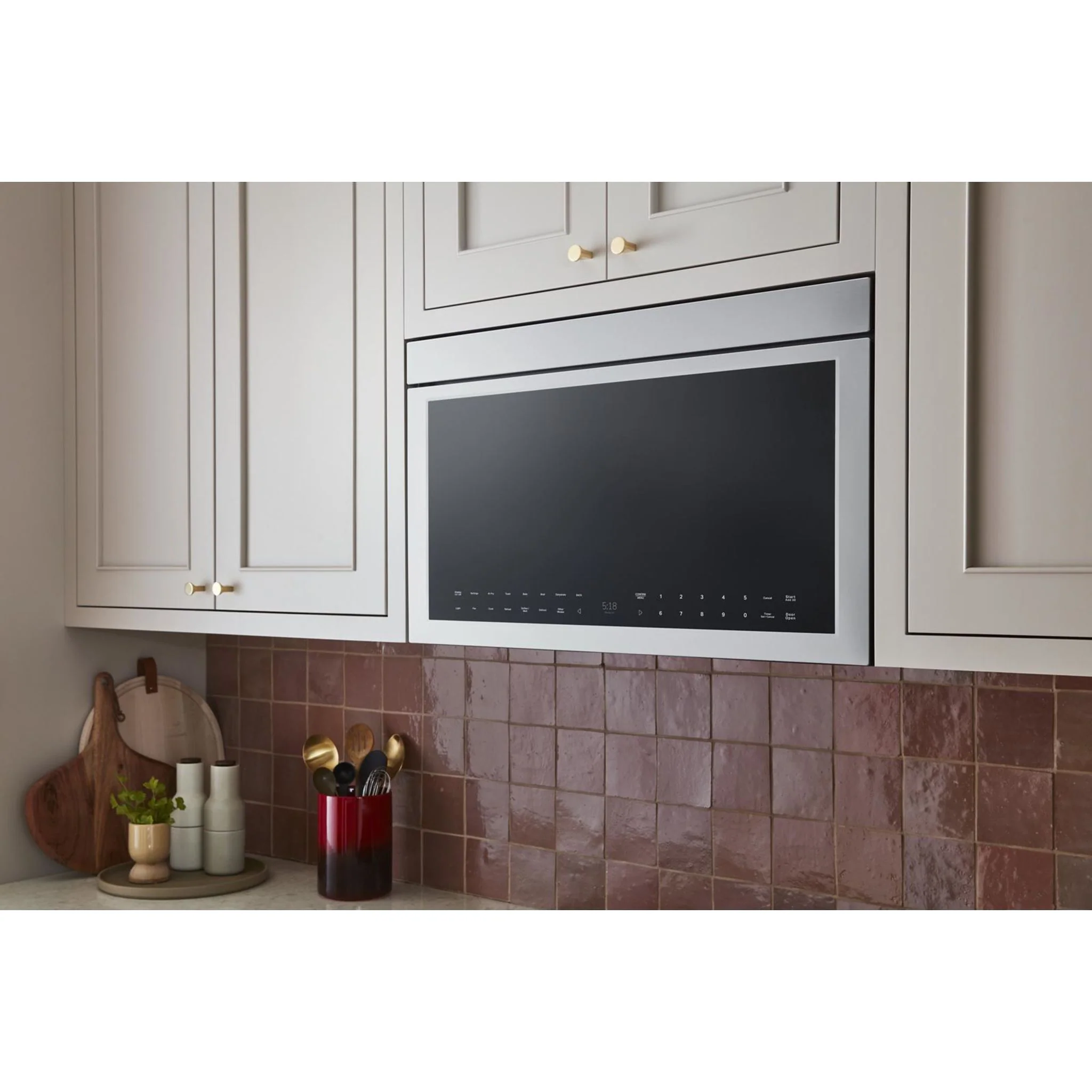 KitchenAid Multifunction Flush Mount Over-the-Range Microwave Oven with Infrared Sensor Modes -PrintShield Stainless (YKMMF730PPS) - Image 32