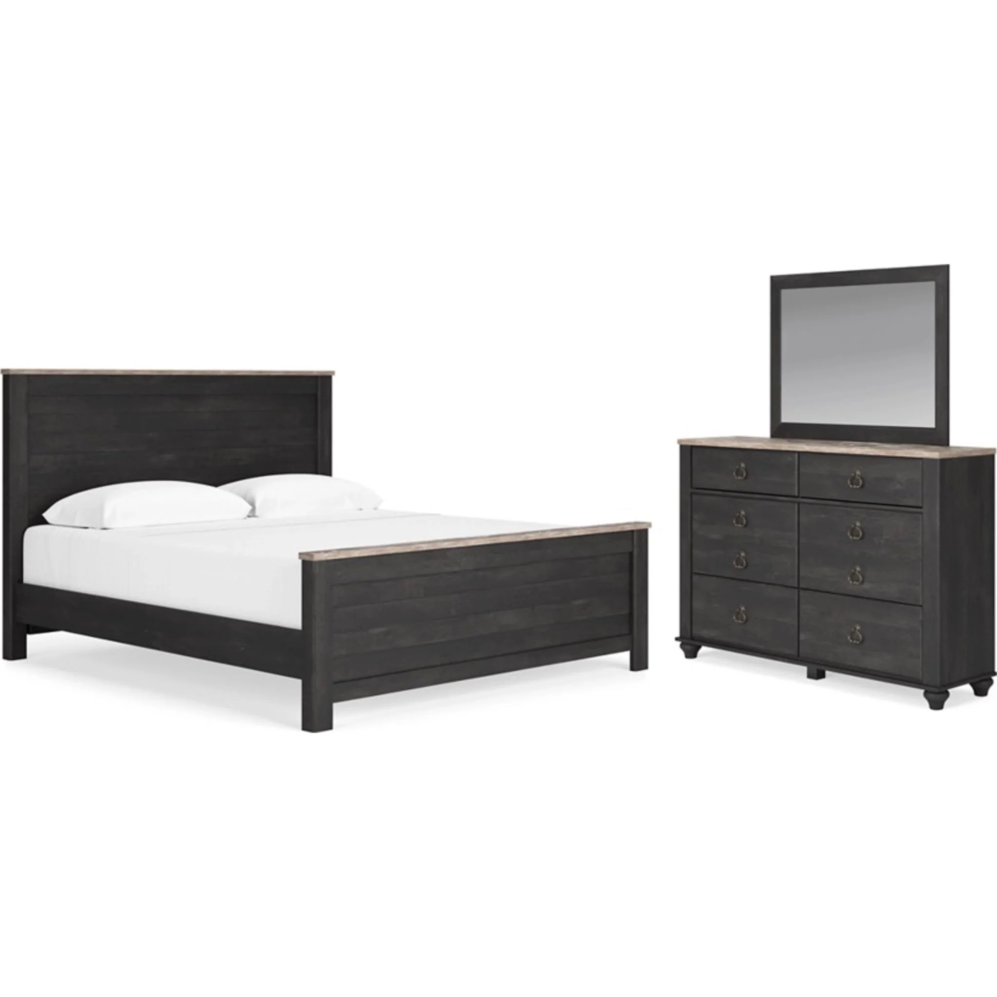 Nanforth 5 Piece Panel Bedroom - Image 10