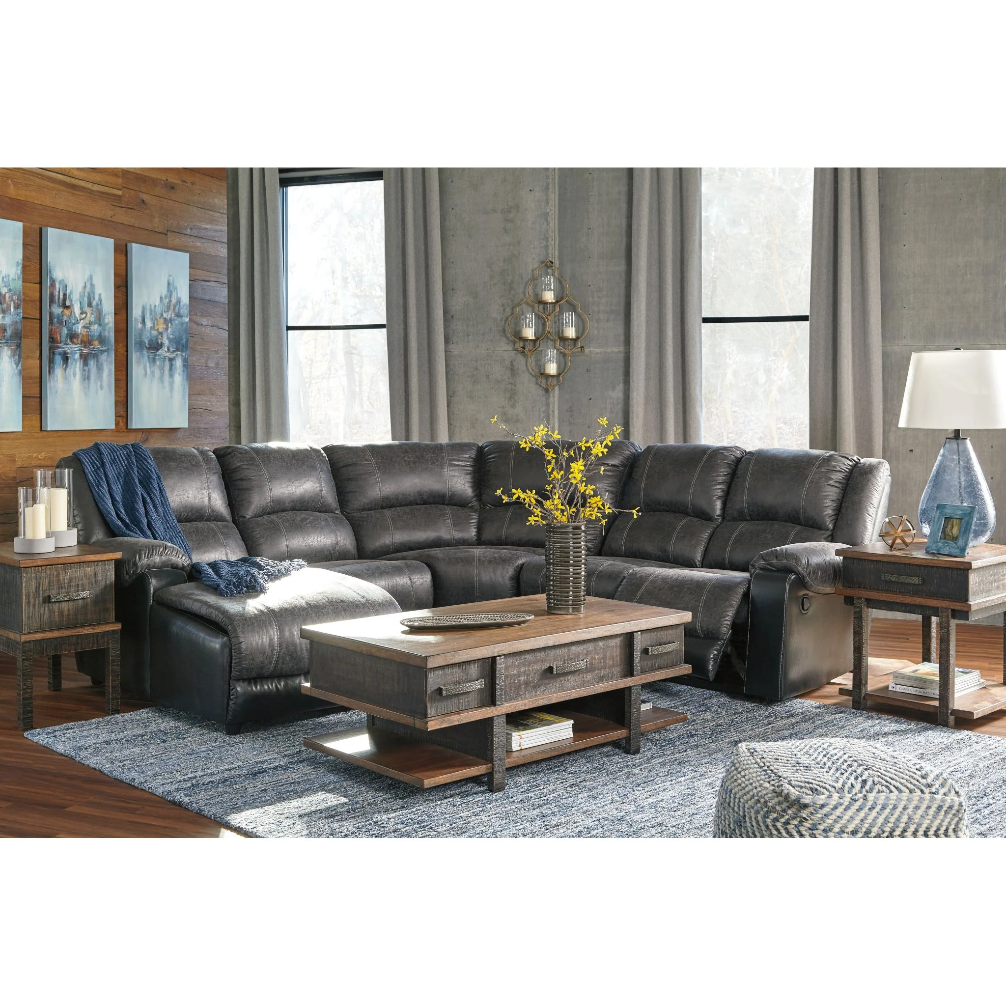 Nantahala 5 Piece Reclining Sectional - Image 3