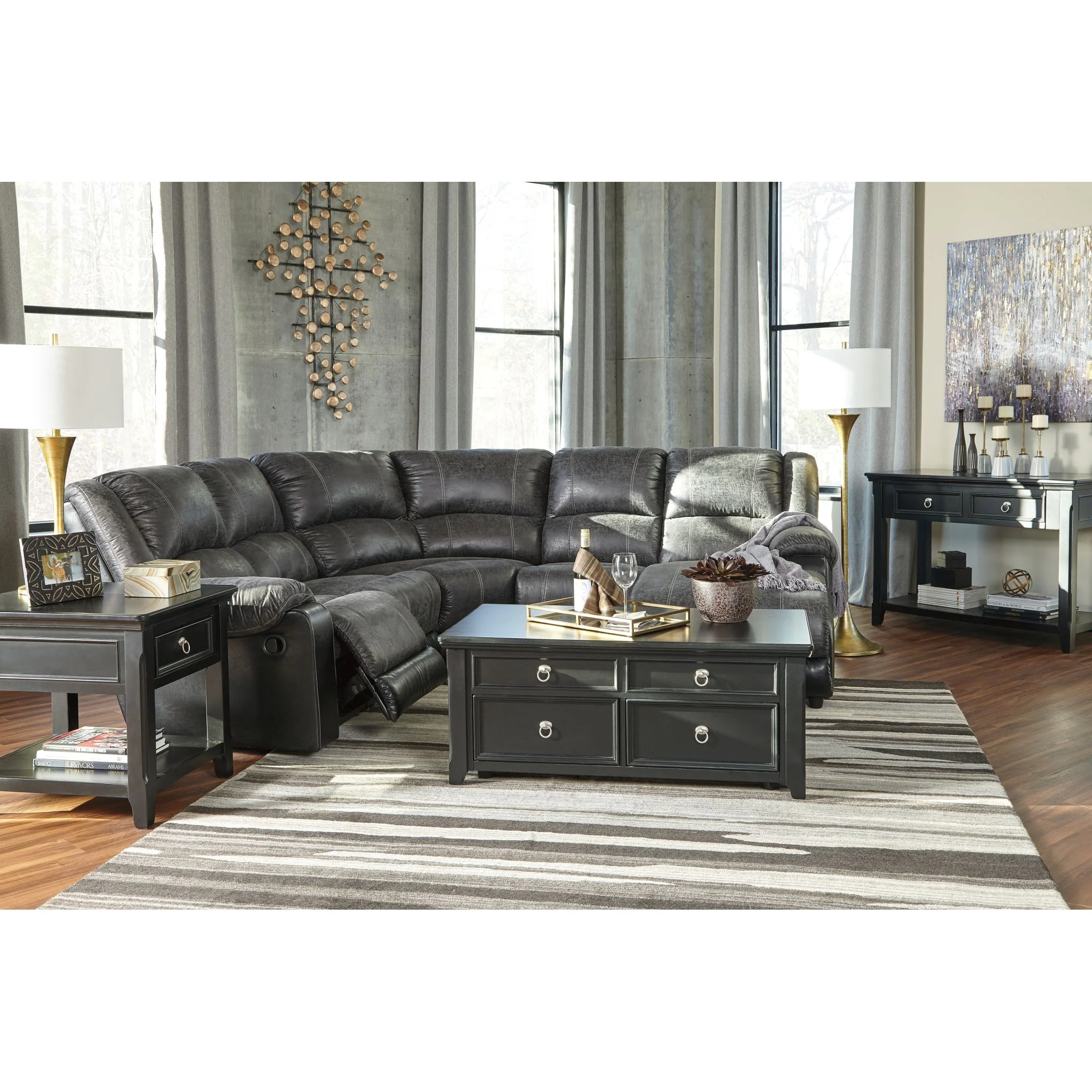 Nantahala 5 Piece Reclining Sectional - Image 3