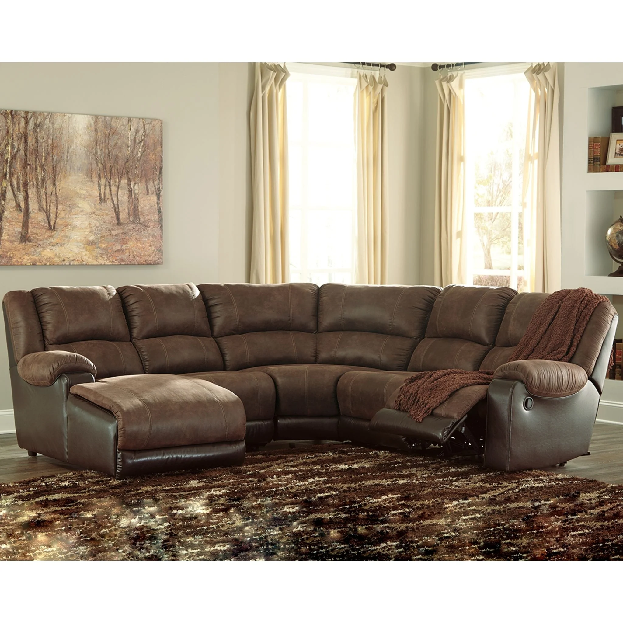 Nantahala 5 Piece Reclining Sectional - Image 2