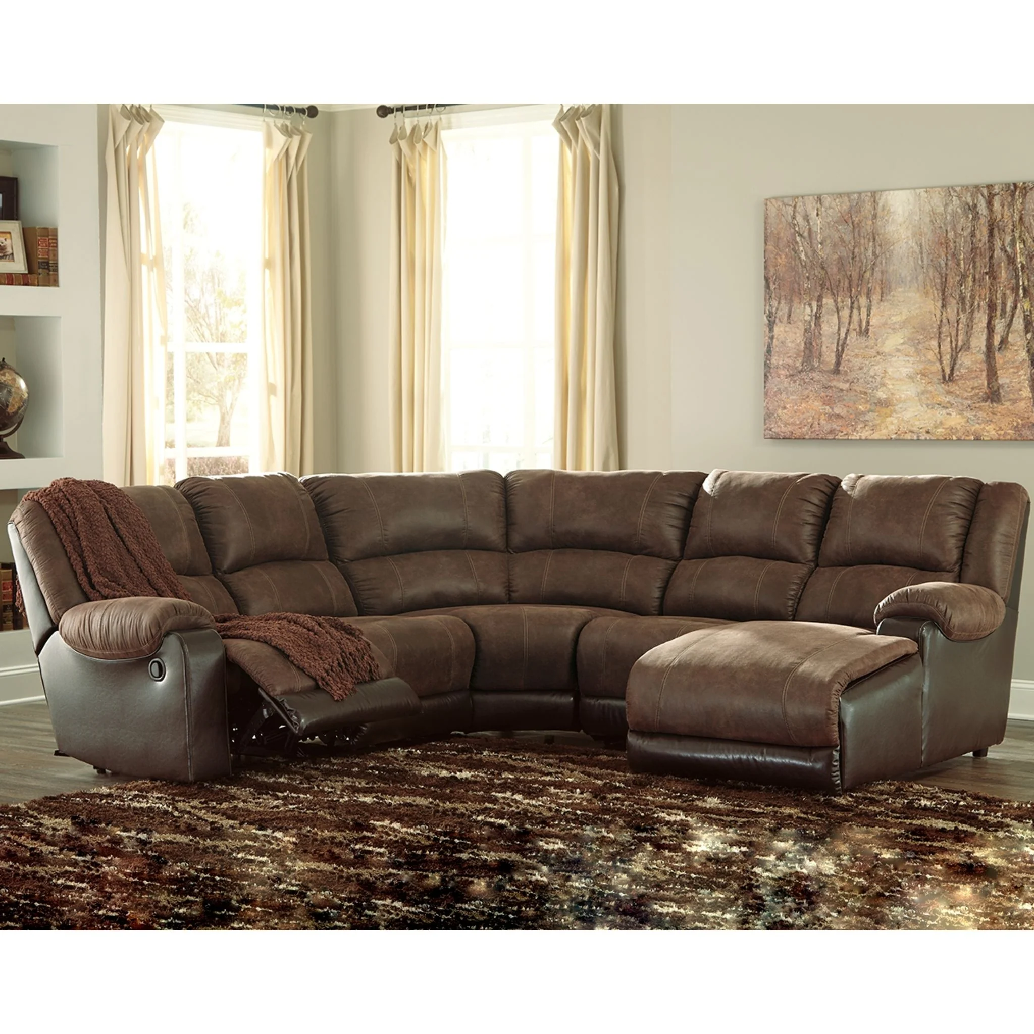 Nantahala 5 Piece Reclining Sectional - Image 2