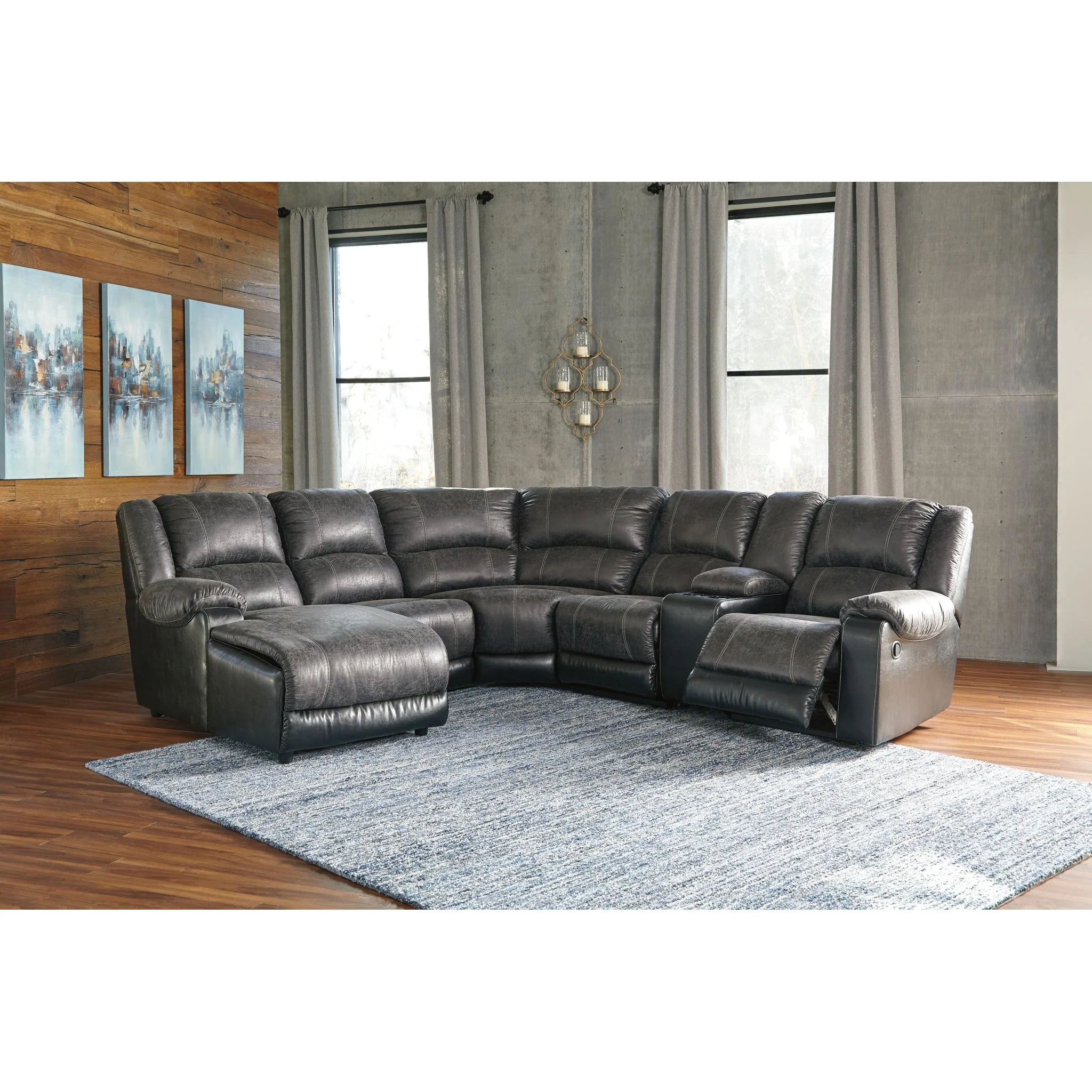 Nantahala 6 Piece Reclining Sectional - Image 2