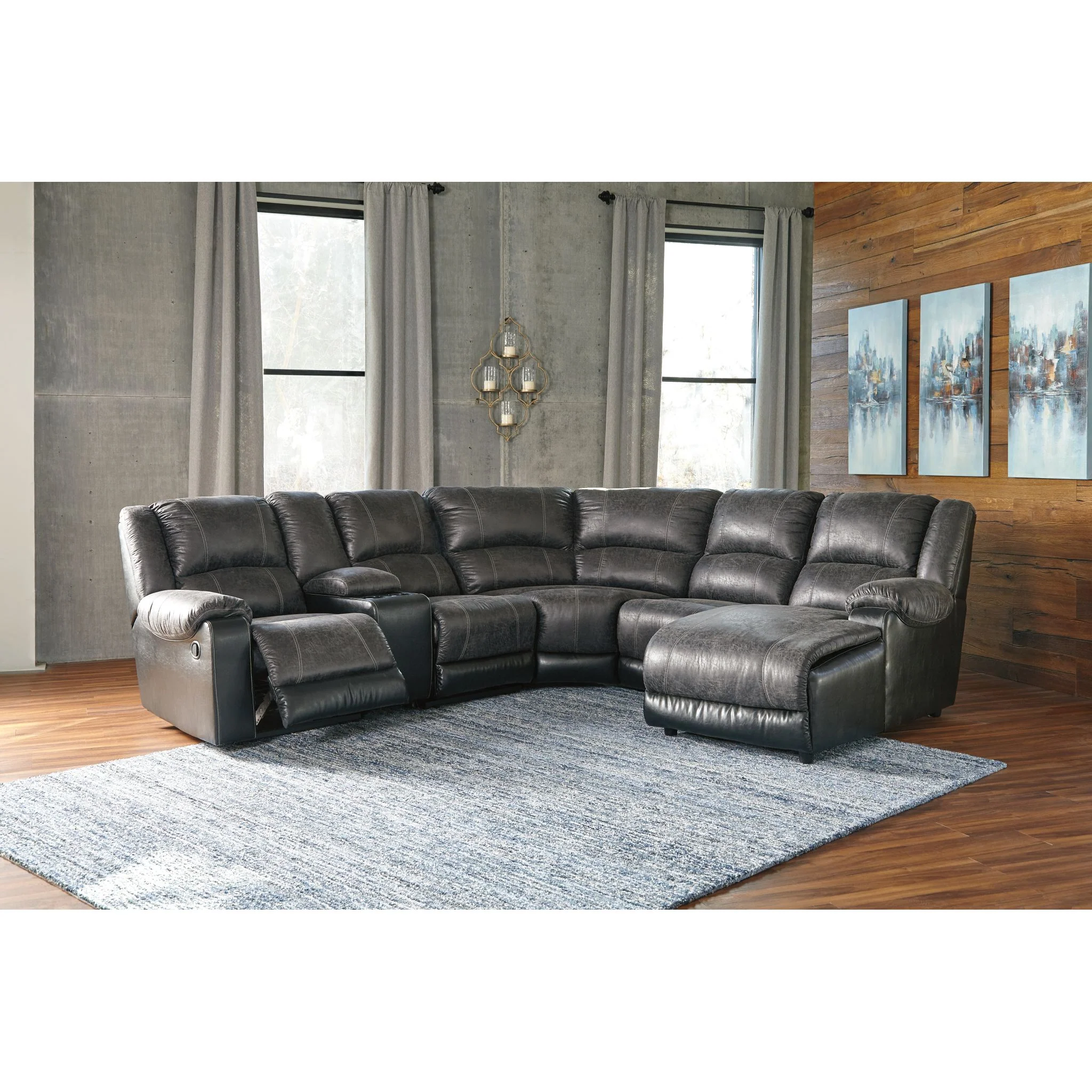 Nantahala 6 Piece Reclining Sectional - Image 2