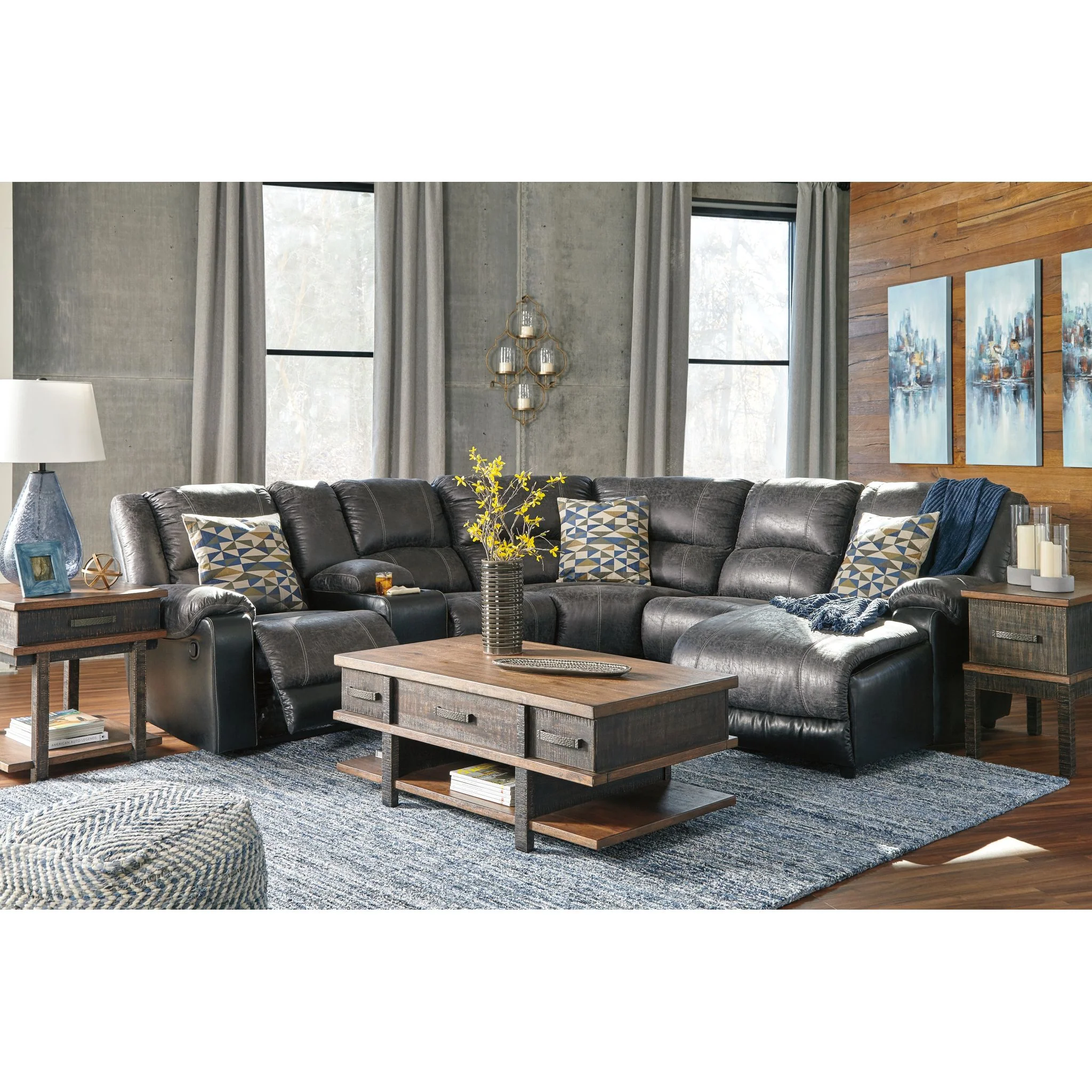 Nantahala 6 Piece Reclining Sectional - Image 4