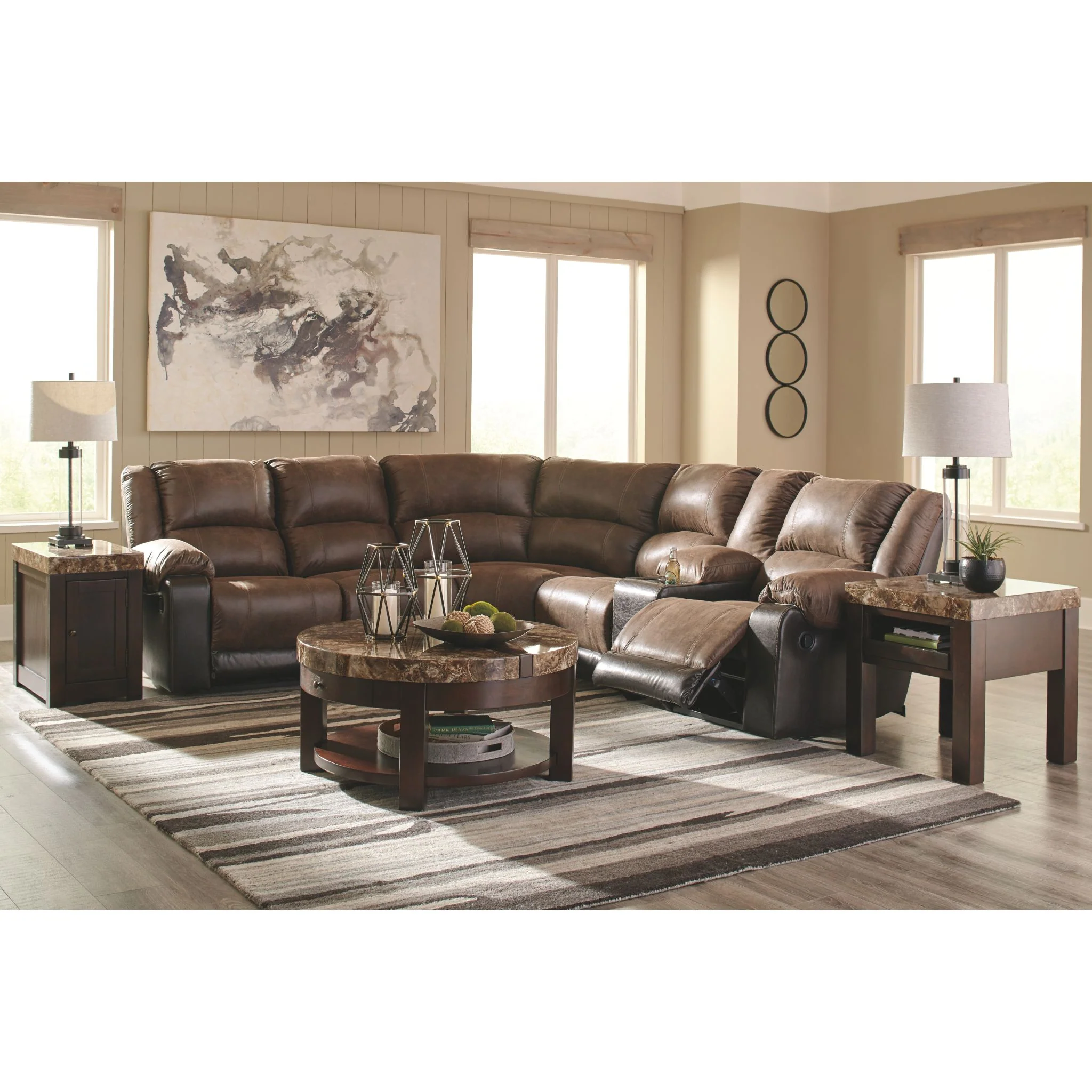Nantahala 6 Piece Reclining Sectional - Image 3