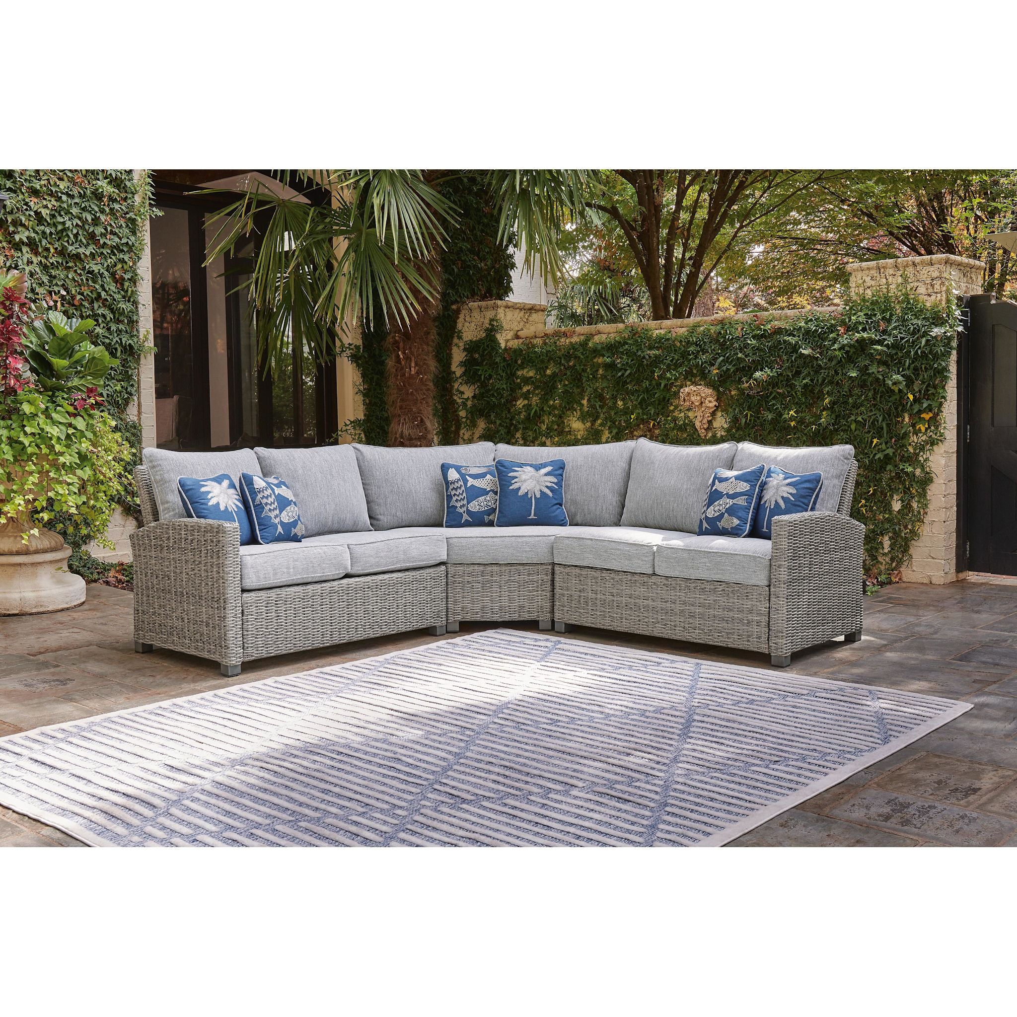 Naples Beach 3 Piece Outdoor Modular Seating - Image 12