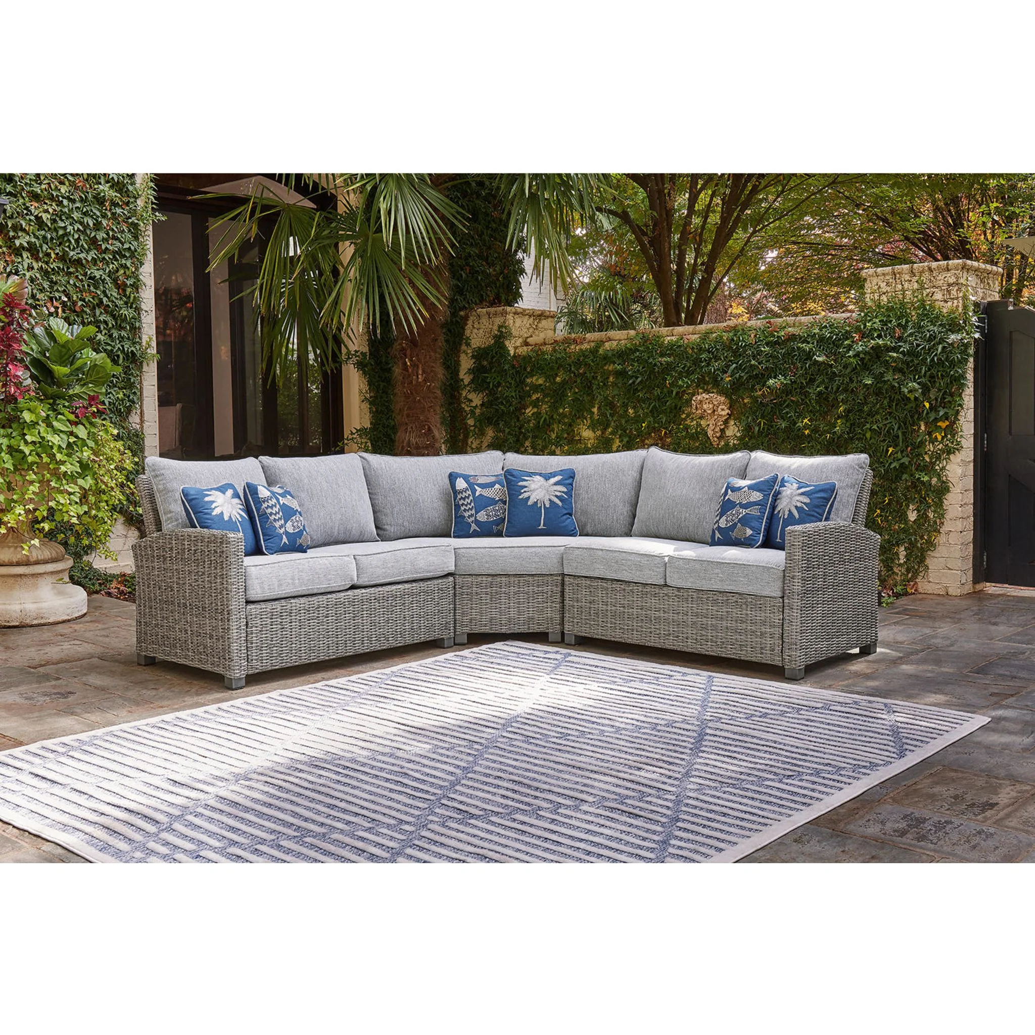 Naples Beach 3 Piece Outdoor Modular Seating - Image 2