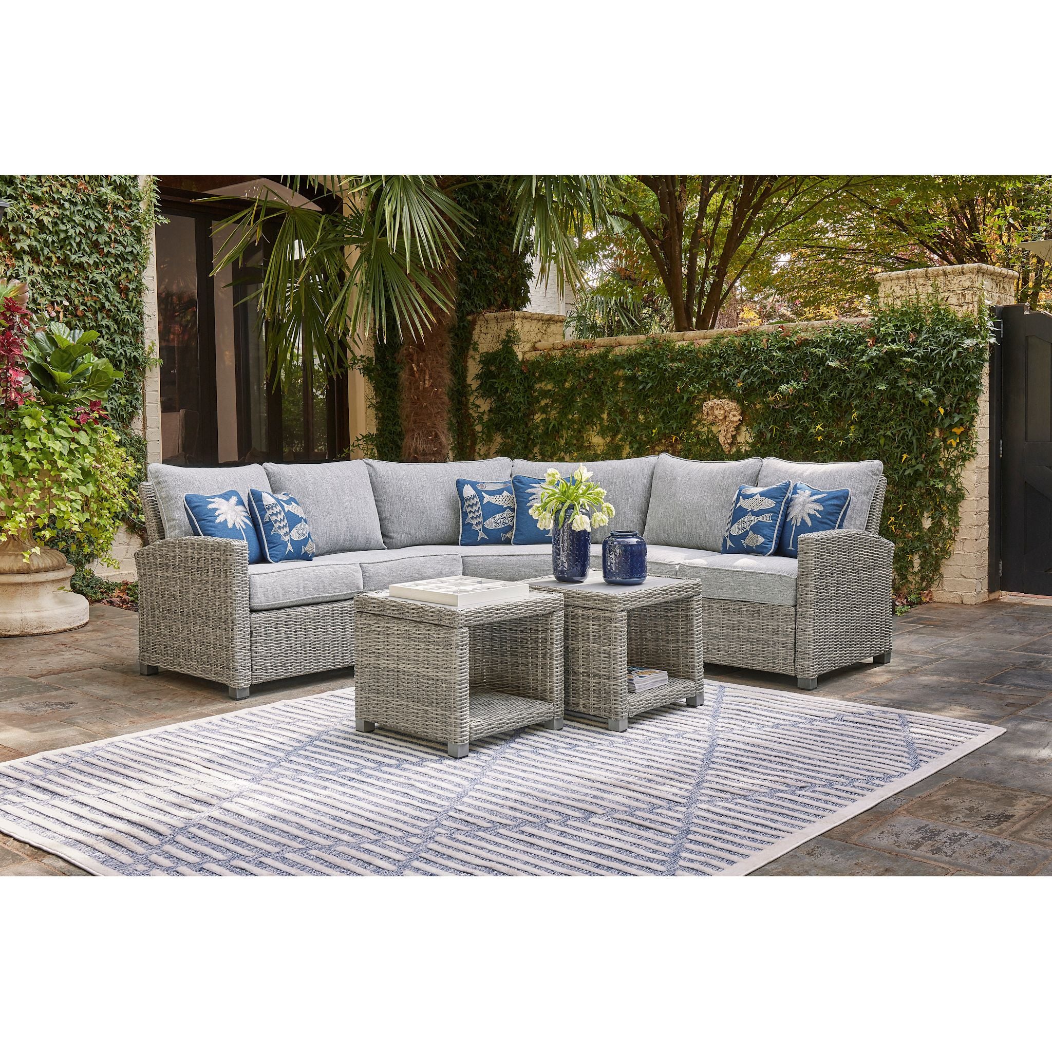 Naples Beach 3 Piece Outdoor Modular Seating - Image 4