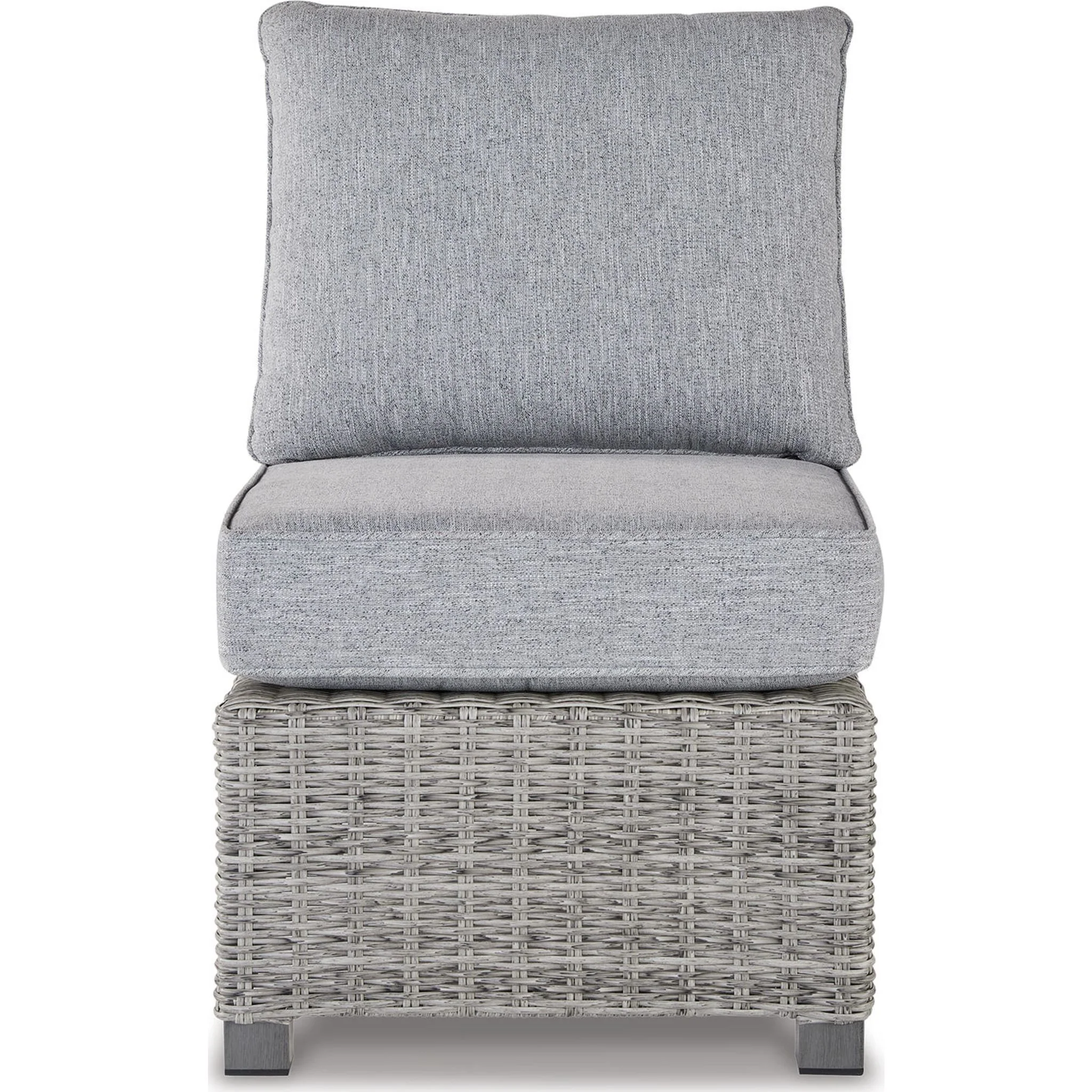 Naples Beach Outdoor Armless Chair with Cushion - Image 3