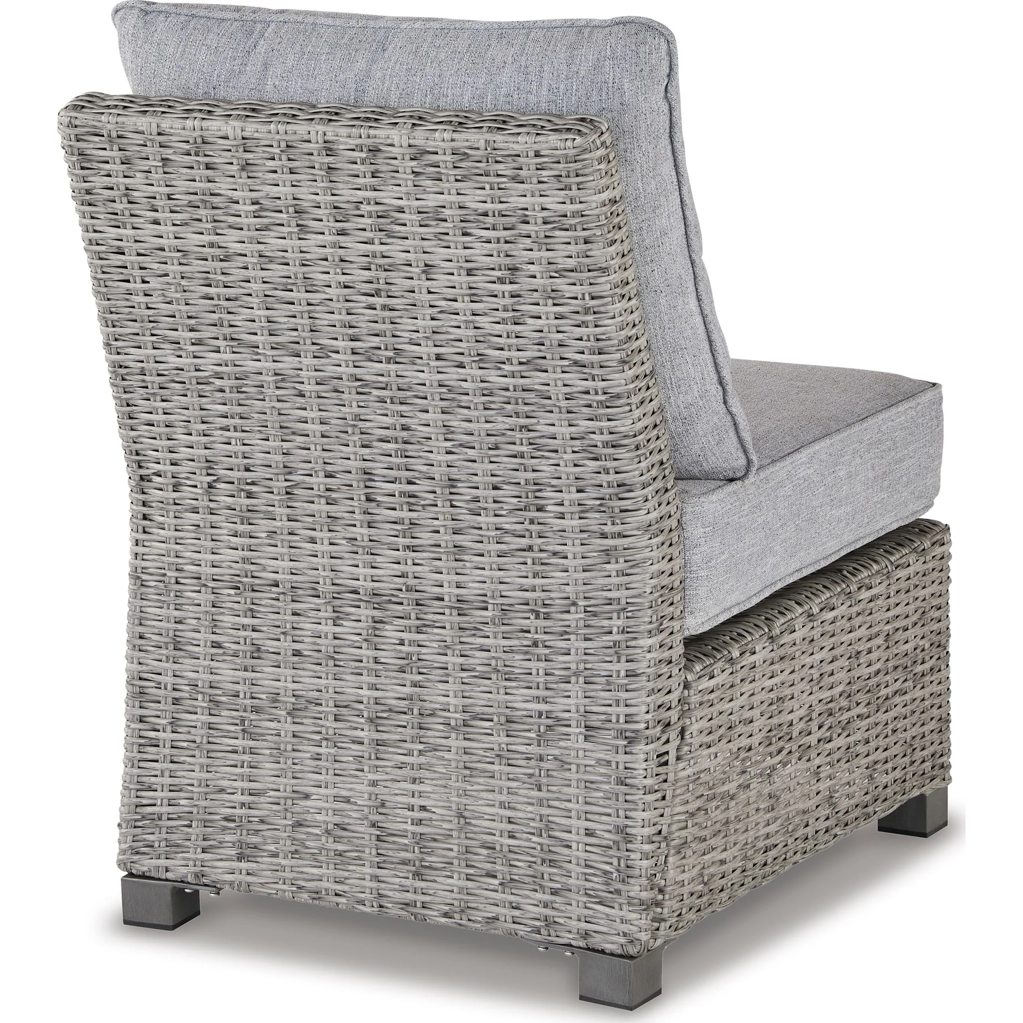 Naples Beach Outdoor Armless Chair with Cushion - Image 5