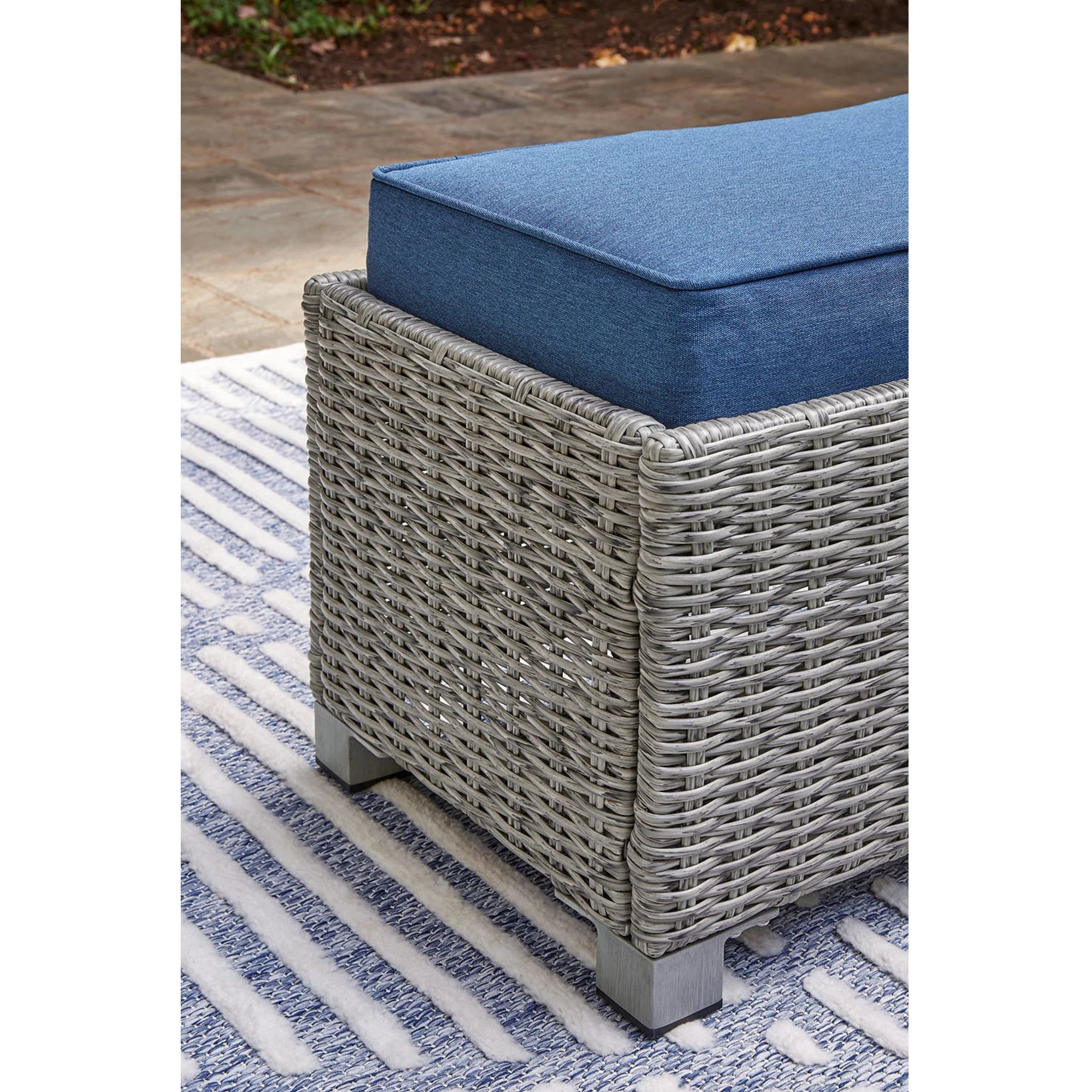 Naples Beach Outdoor Dining Bench with Cushion - Image 12