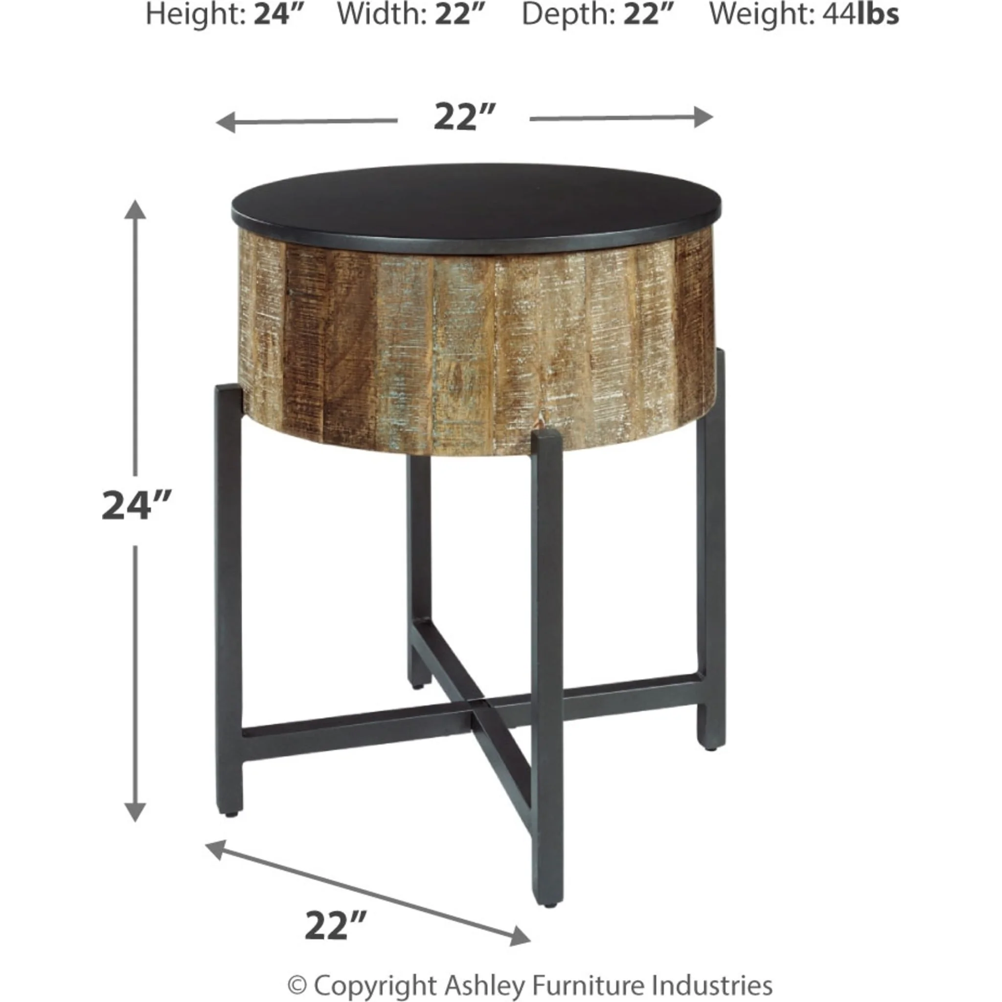 Nashbryn Round End Table - Image 7
