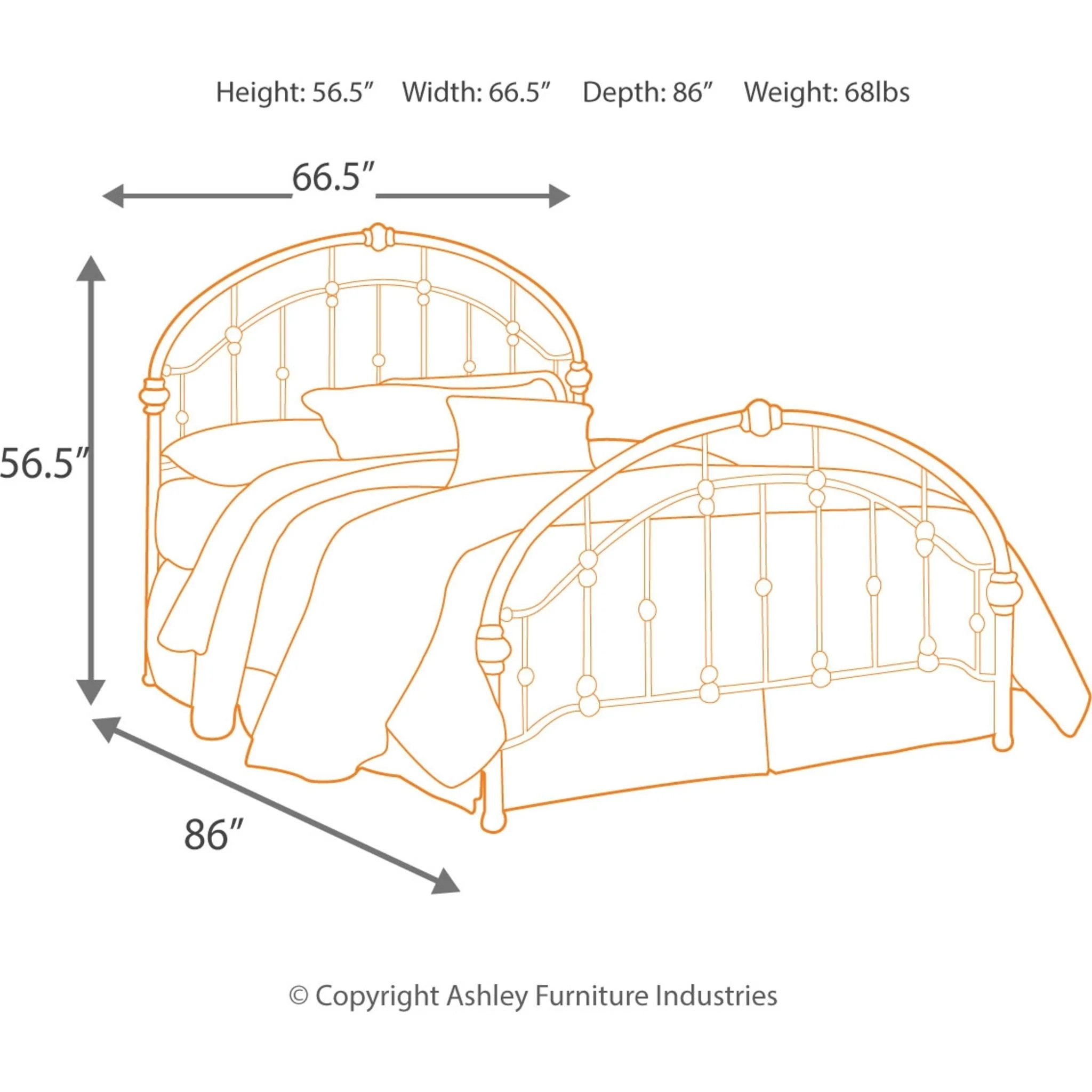 Nashburg 3 Piece Bed - Image 6