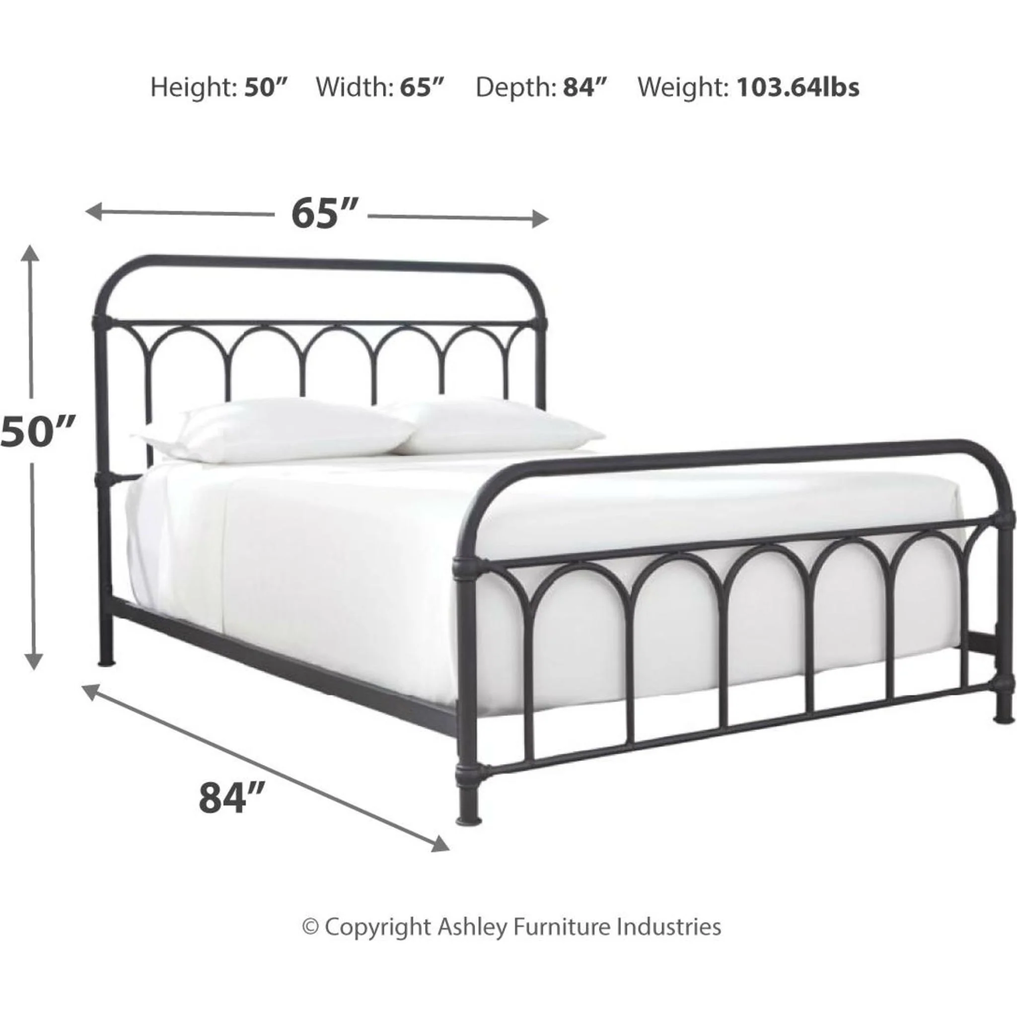 Nashburg Queen Metal Bed - Image 11